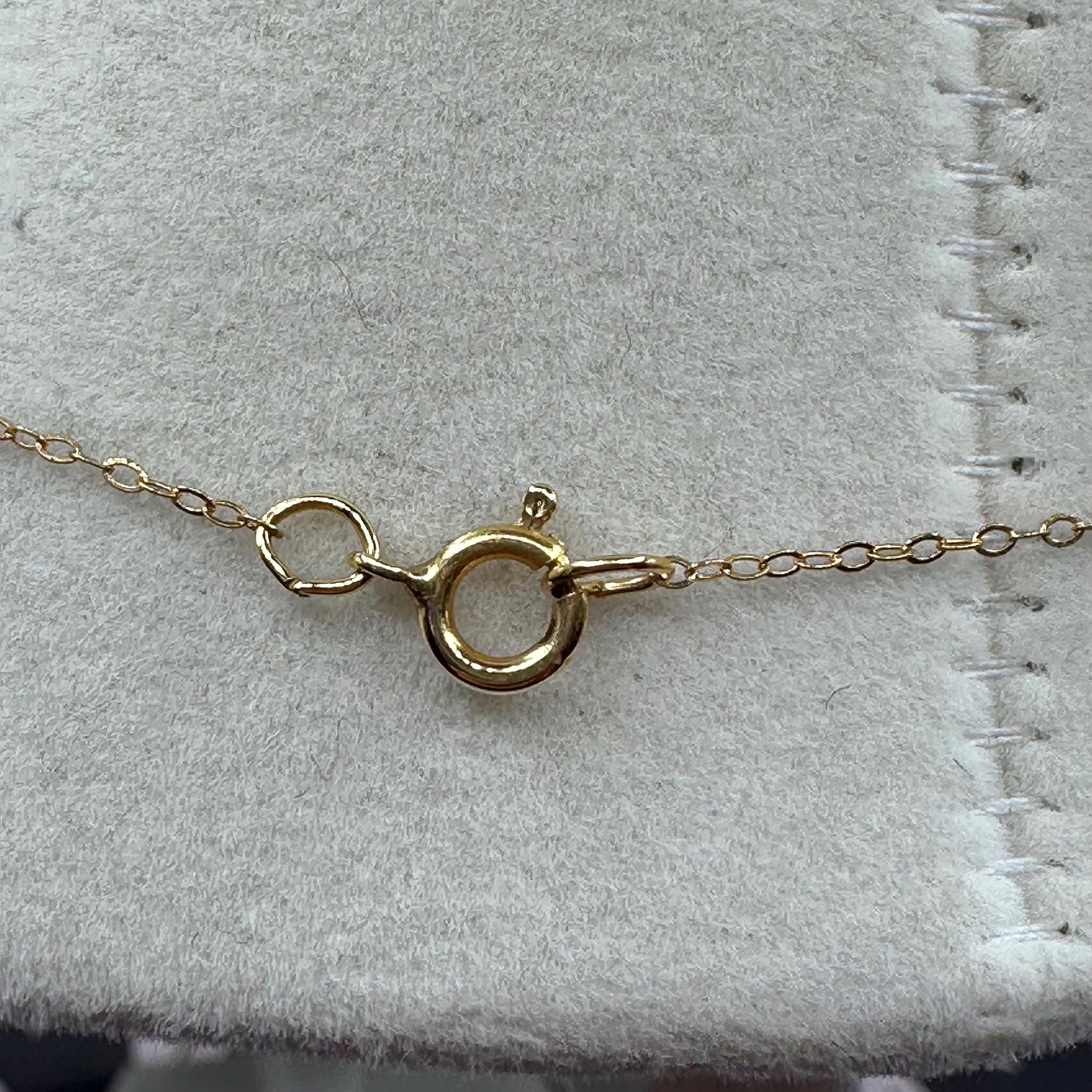 Solid 14K Gold Heart Mother Pendant Necklace - 16 Inches