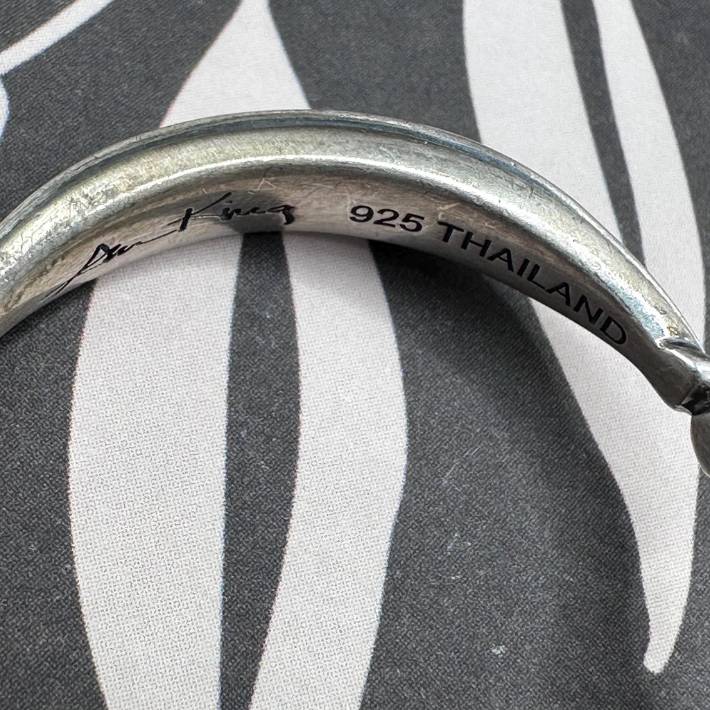 925 Sterling Silver Hoop Earrings with Solid 18K Gold Accents