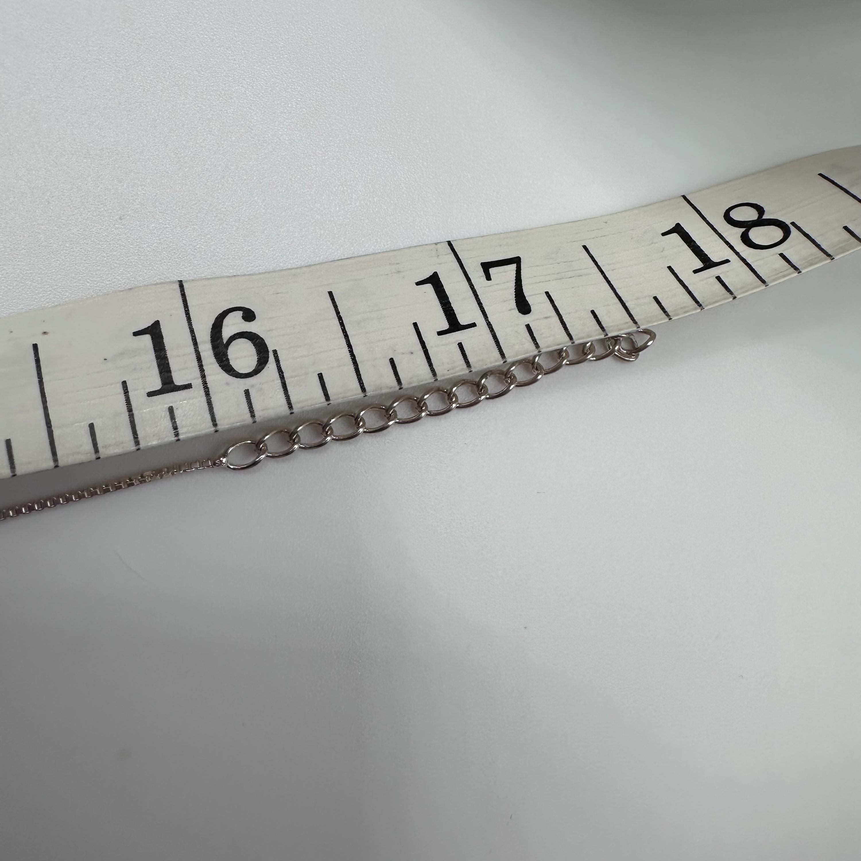 925 Sterling Silver Mermaid Tail Pendant Necklace - 17.5 inch