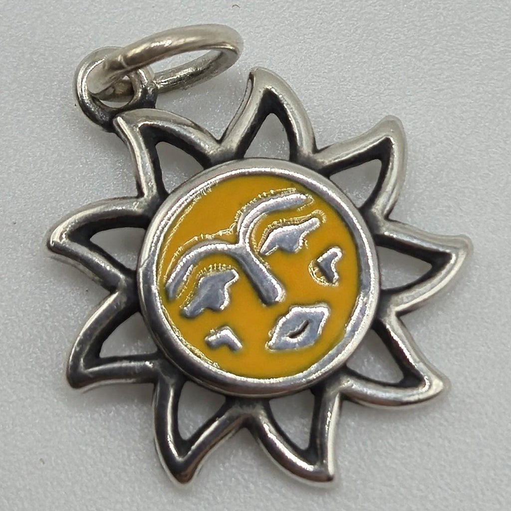 James Avery Sunny Days Enamel 925 Sterling Silver Charm Pendant