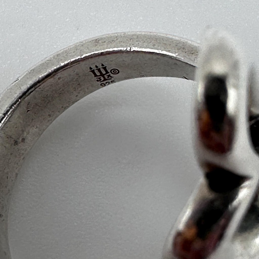 James Avery Heart to Heart Sterling Silver Ring Retired Size 4.75