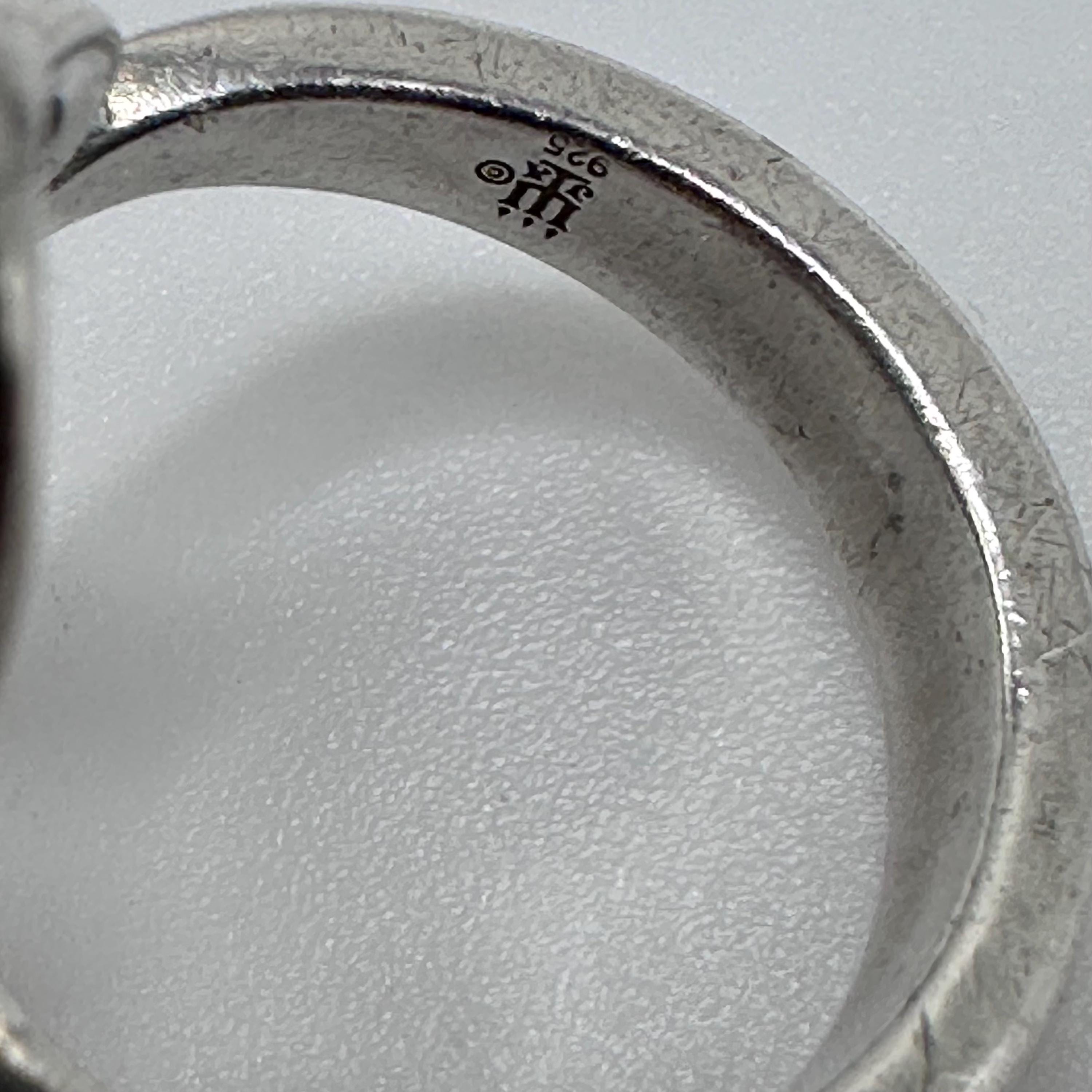 James Avery Heart to Heart Sterling Silver Ring Retired Size 4.75