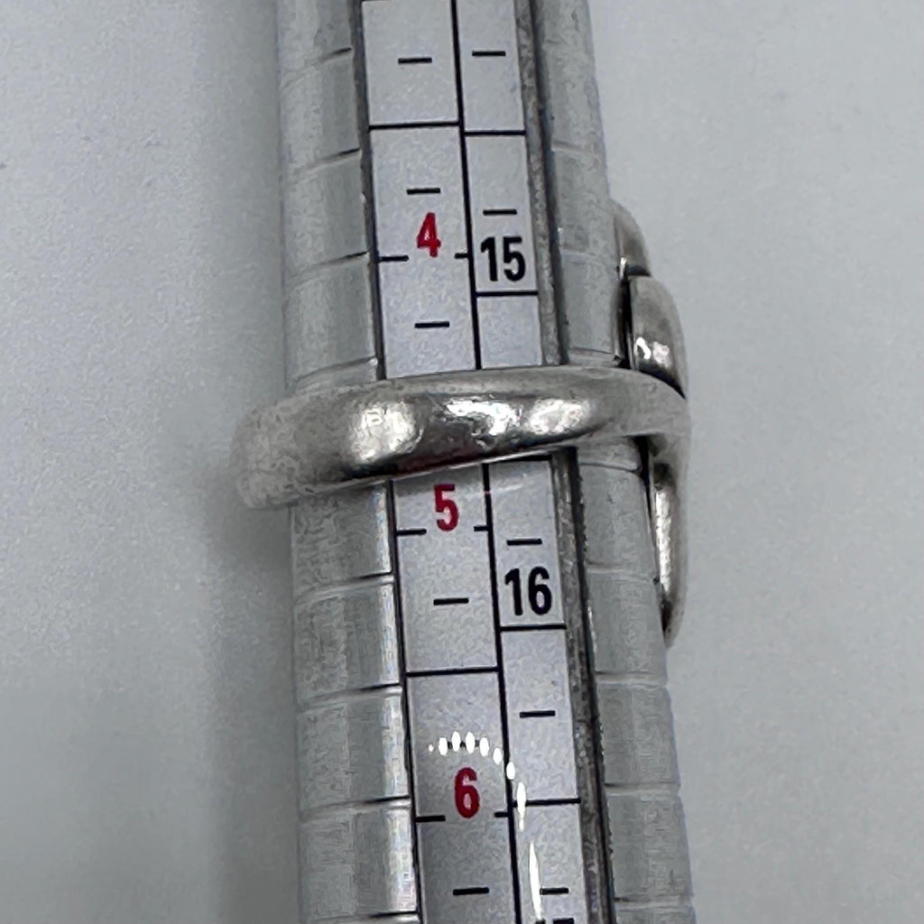 James Avery Heart to Heart Sterling Silver Ring Retired Size 4.75