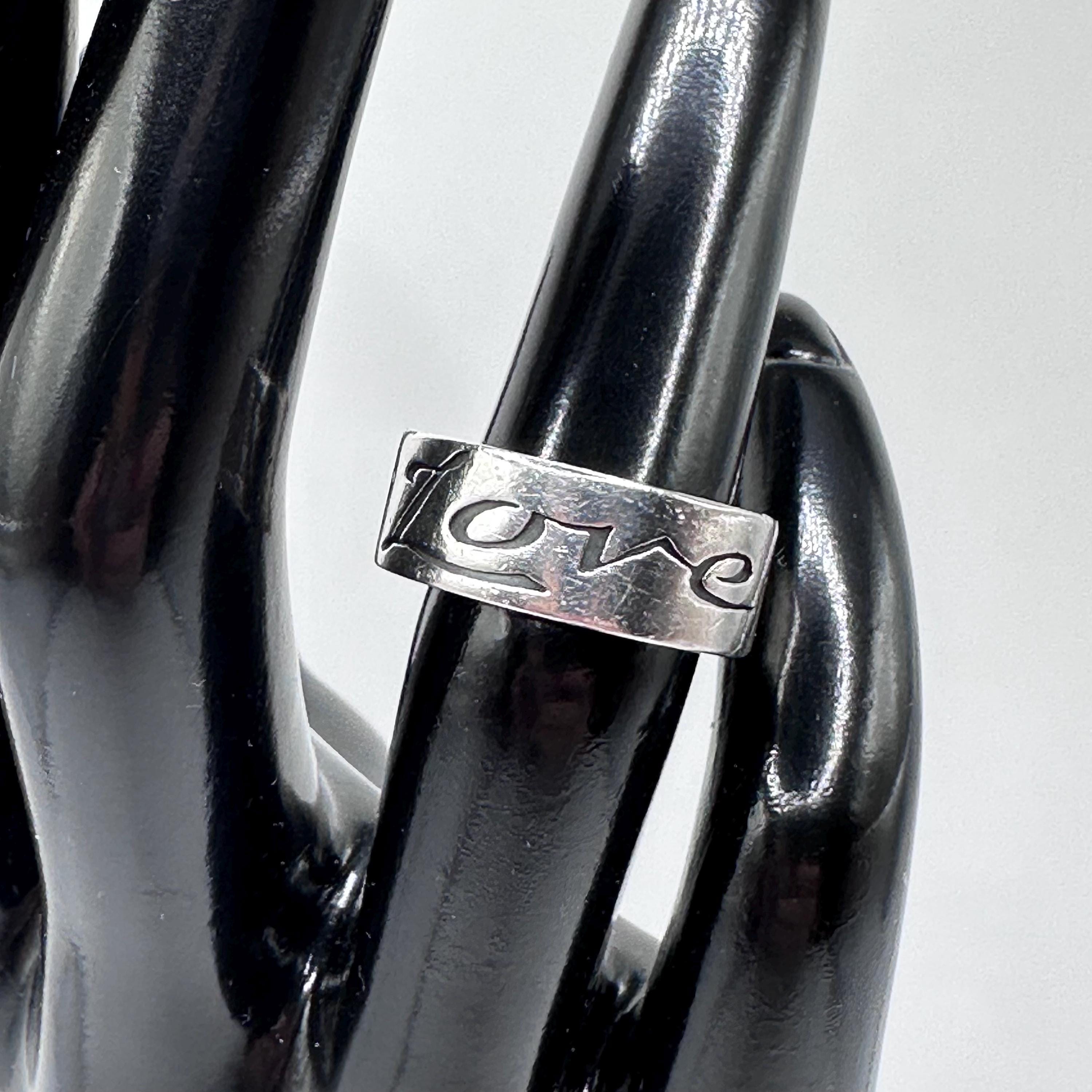 James Avery Love Script Ring Retired Size 5.25