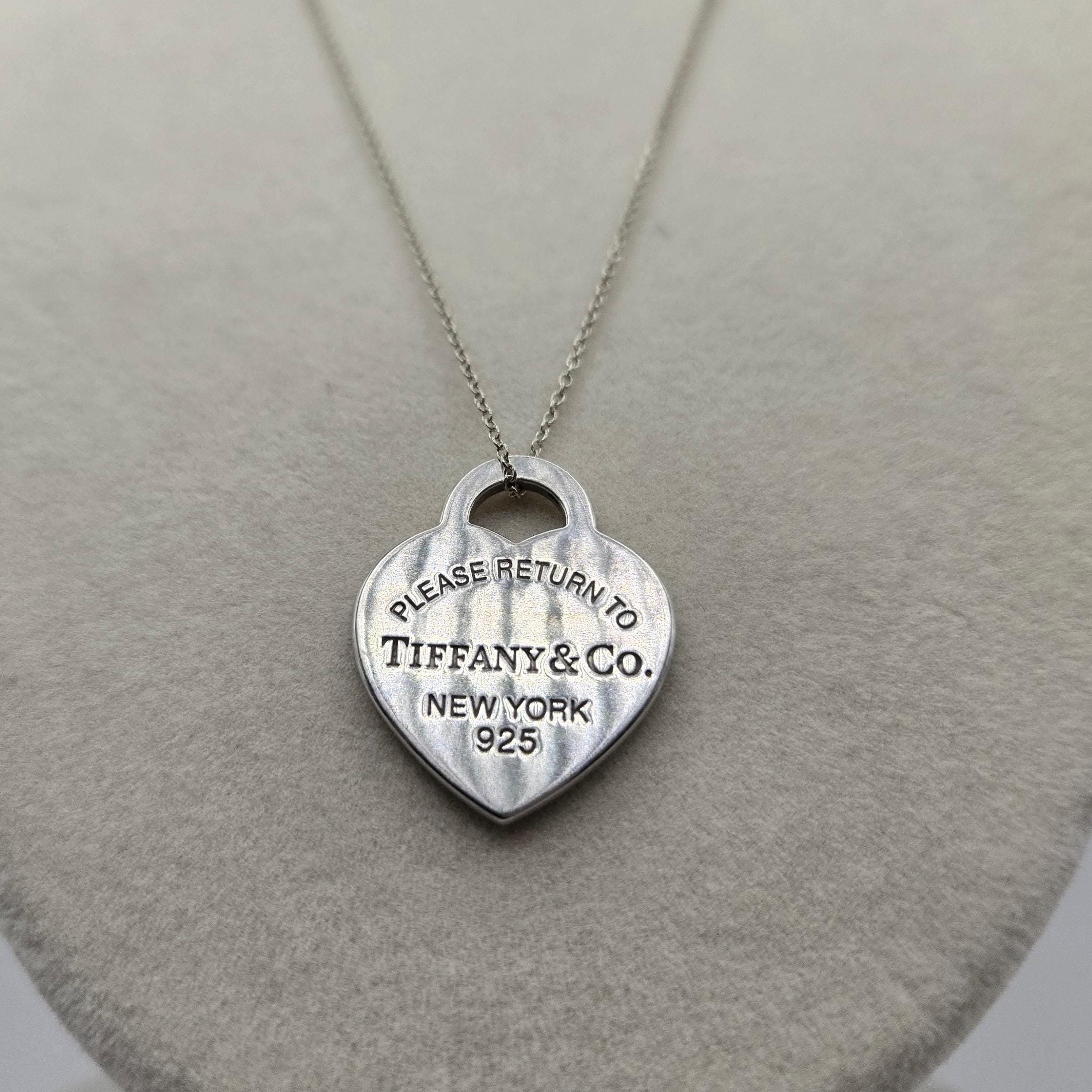 Tiffany & Co. Sterling Silver Vintage Pendant Necklace - 19 Inch