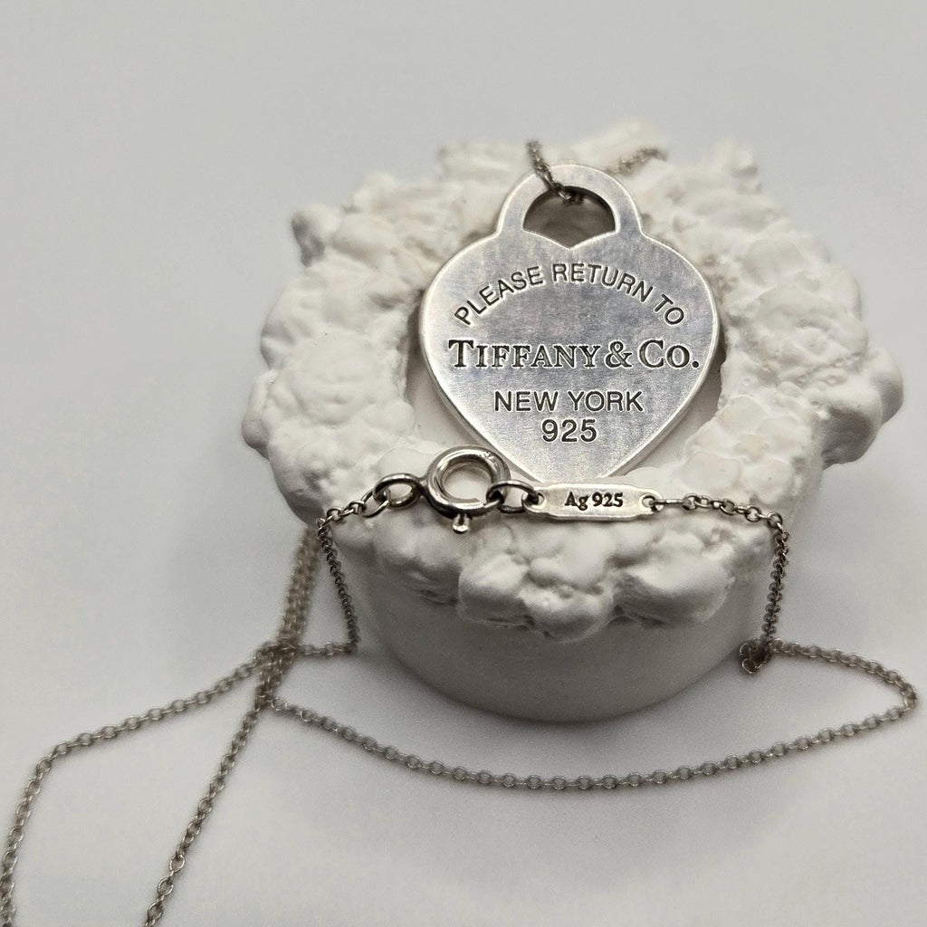 Tiffany & Co. Sterling Silver Vintage Pendant Necklace - 19 Inch