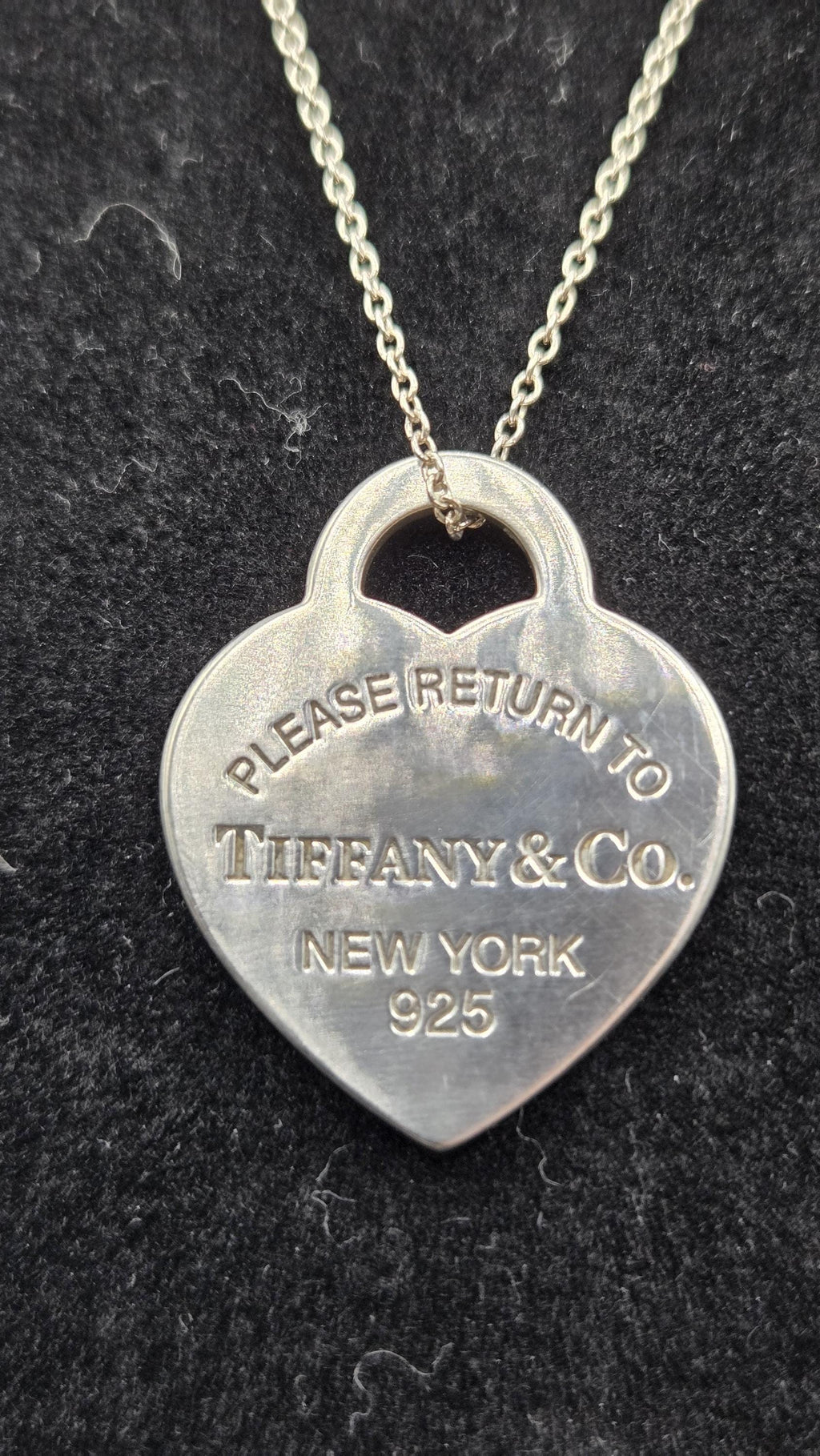 Tiffany & Co. Sterling Silver Vintage Pendant Necklace - 19 Inch
