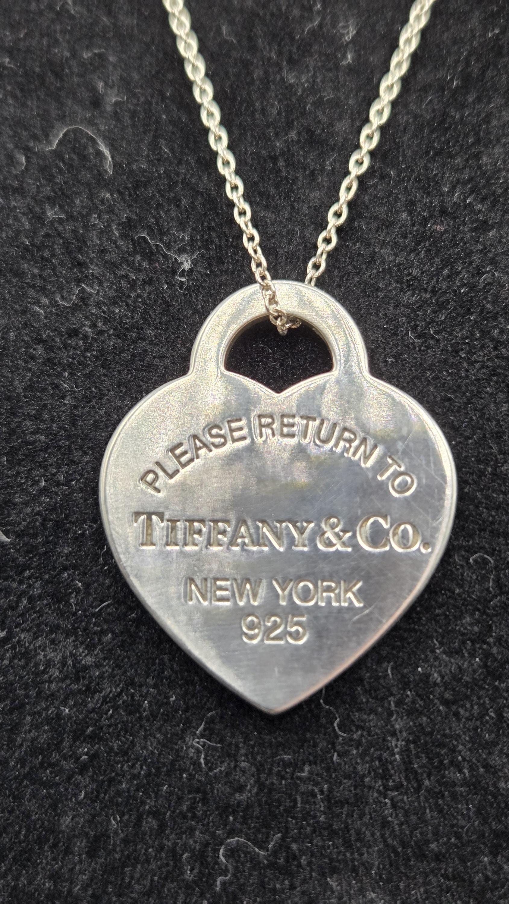 Tiffany & Co. Sterling Silver Vintage Pendant Necklace - 19 Inch