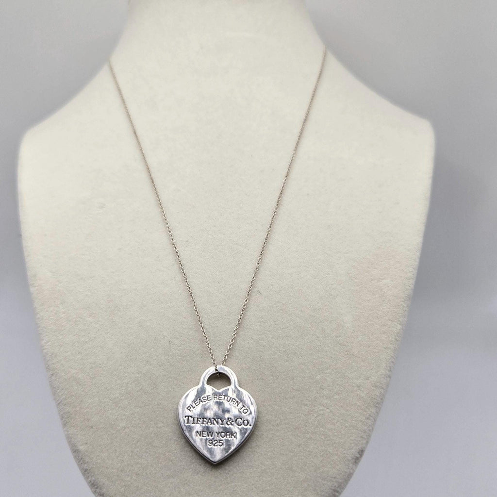Tiffany & Co. Sterling Silver Vintage Pendant Necklace - 19 Inch