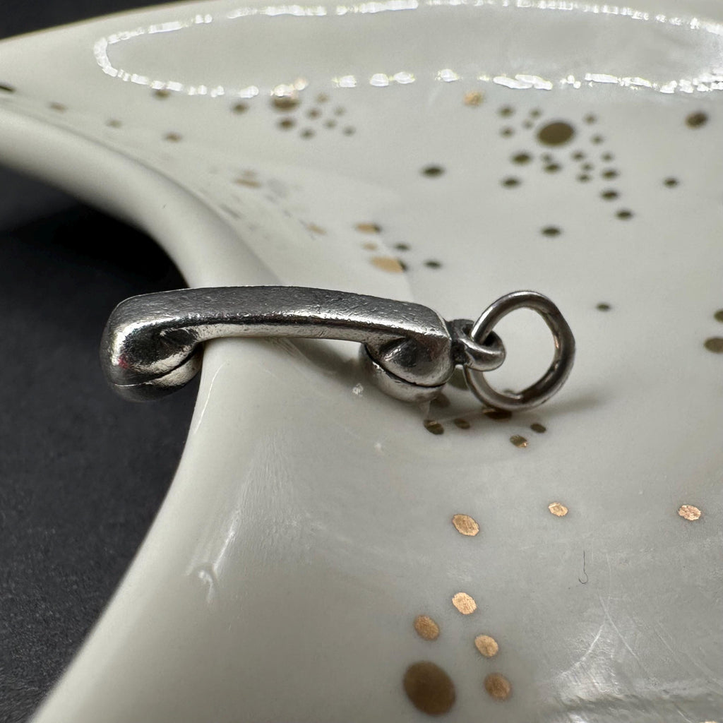 Retired James Avery 925 Sterling Silver Phone Receiver Telephone Charm Pendant