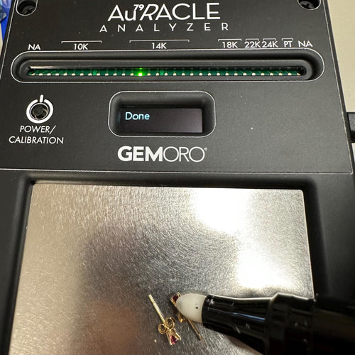 14K Solid Gold Stud Earrings with Pink Topaz