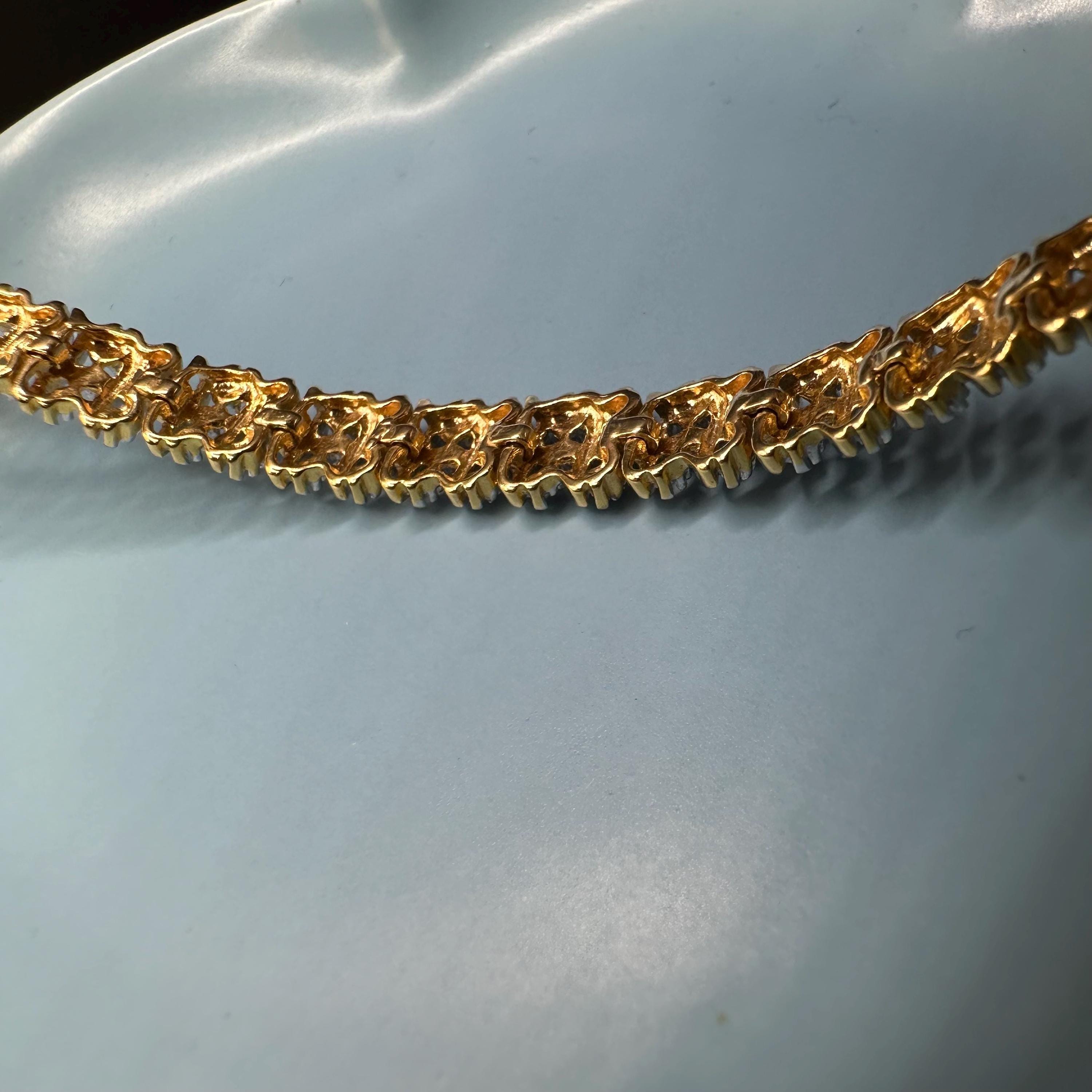 925 Sterling Silver Gold Vermeil Butterfly Charm Bracelet – 7.5 Inches