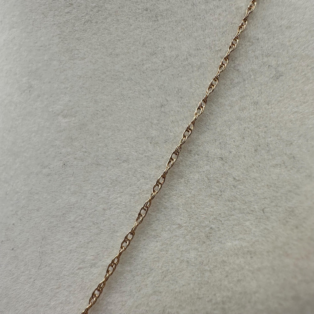 Solid 14K Yellow Gold Chain Necklace - 18 Inch