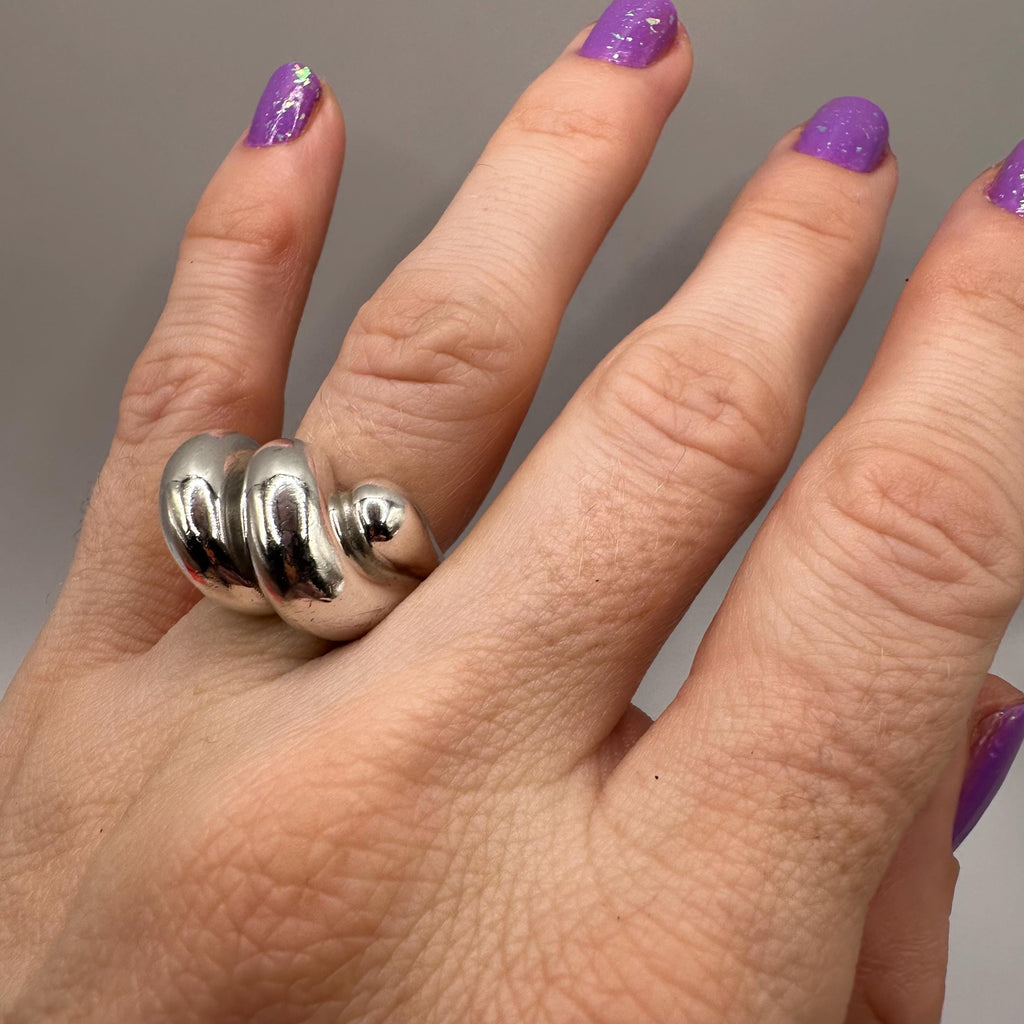 RETIRED James Avery Sisterhood Sterling Silver Ring - Size 6.5