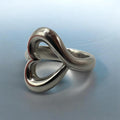 RETIRED James Avery Abounding Heart Sterling Silver Ring - Size 6.75
