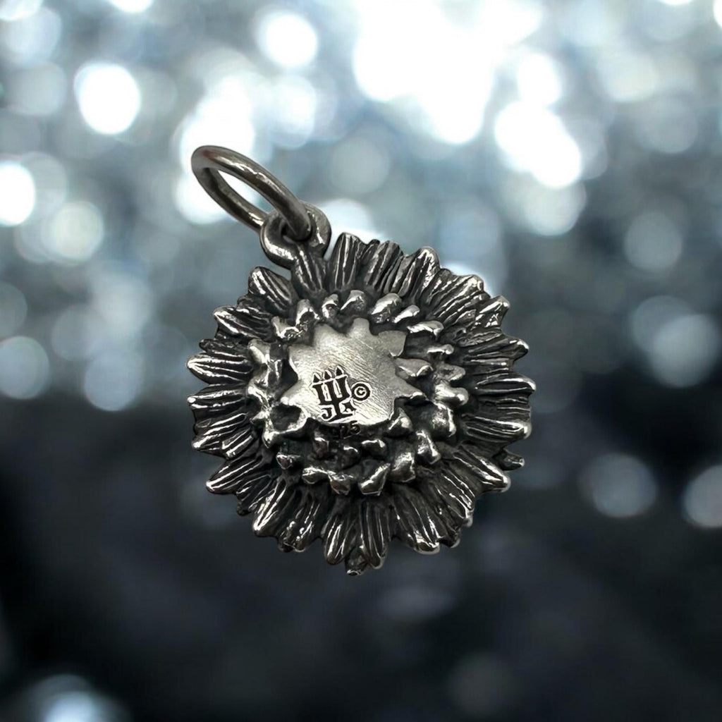 RETIRED James Avery 925 Sterling Silver Sunflower Charm Pendant