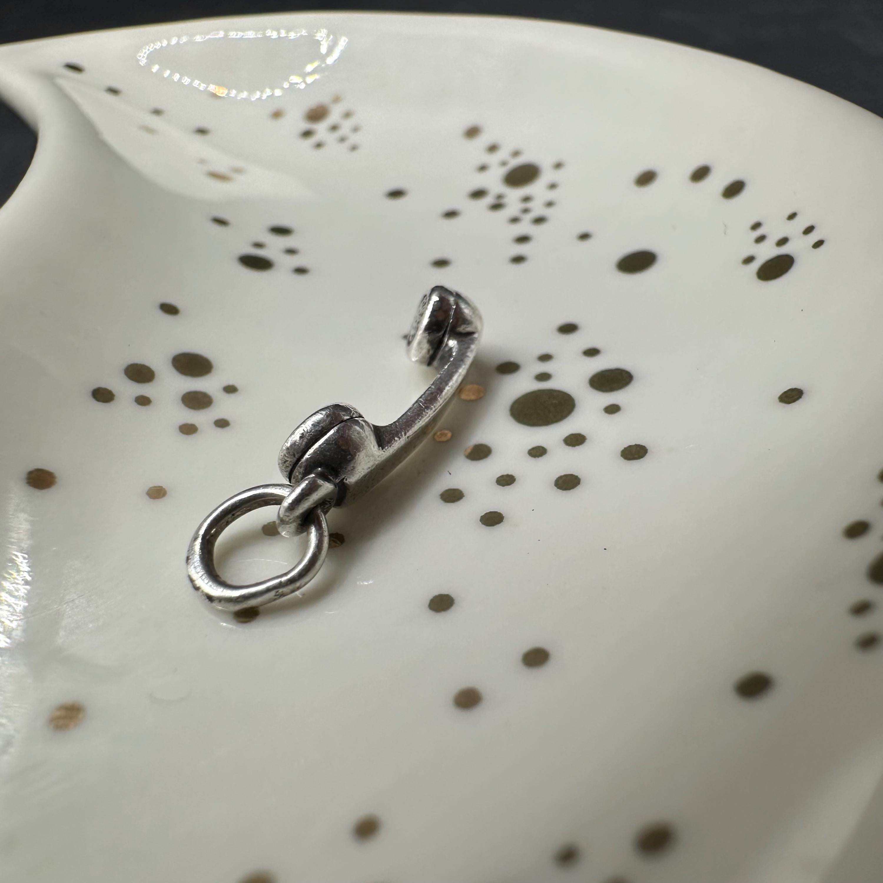 Retired James Avery 925 Sterling Silver Phone Receiver Telephone Charm Pendant