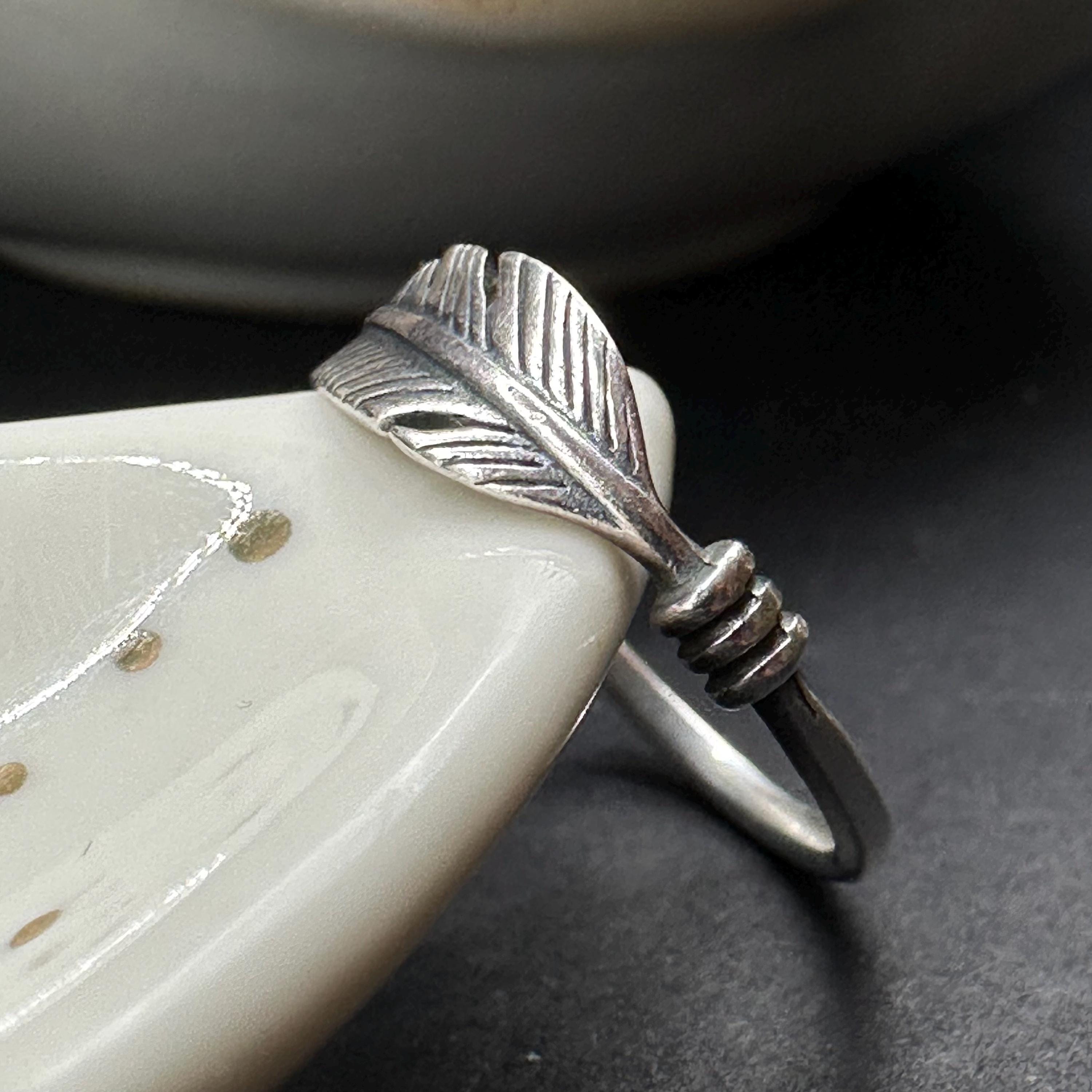 James Avery Delicate Feather Sterling Silver 925 Ring Size 7 RETIRED