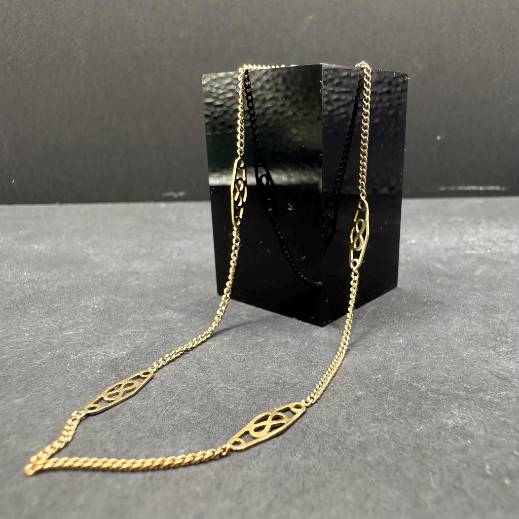 Solid 14K Yellow Gold Bracelet with Delicate Accents – 8 Inches