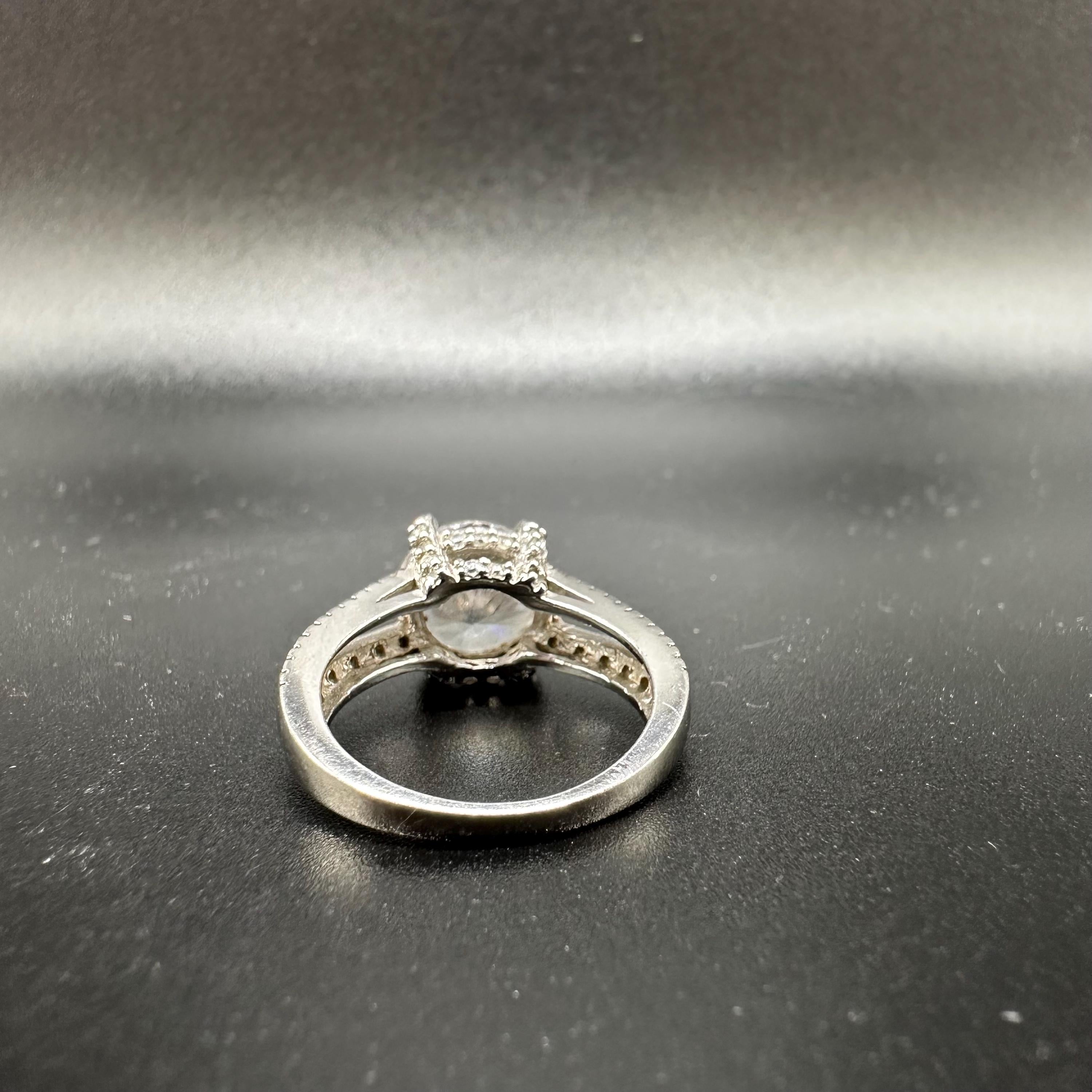 925 Sterling Silver CZ Statement Ring - Size 6.75