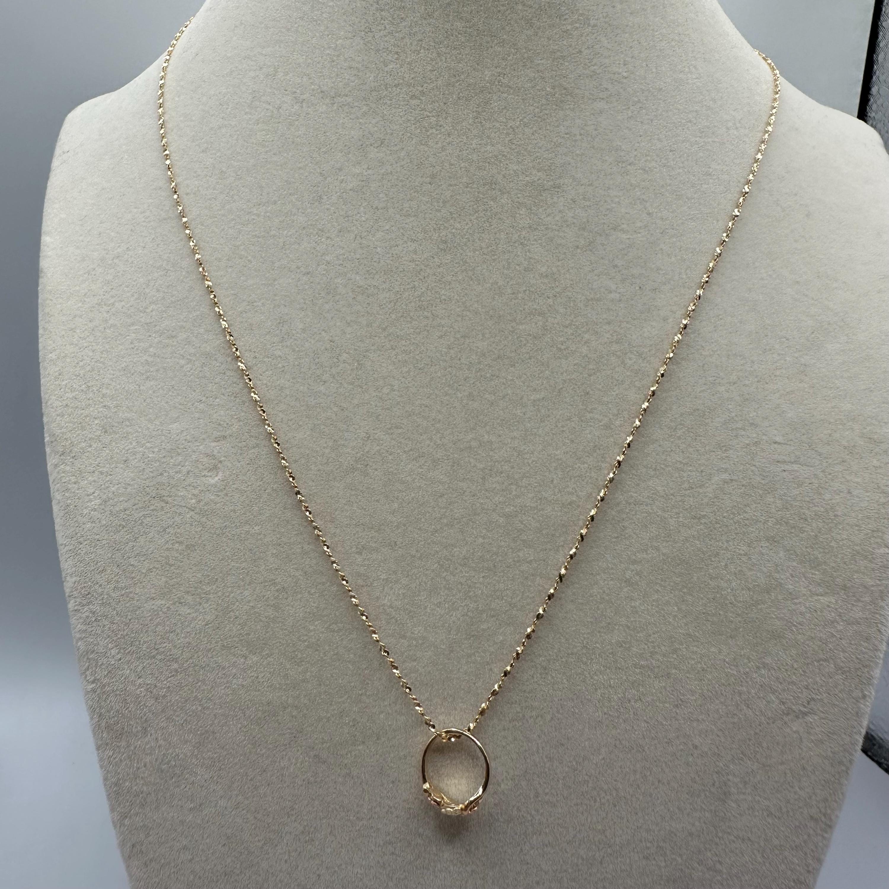 Black Hills Gold Solid 10K Ring Pendant with FREE 14K GF Necklace - 18 Inch