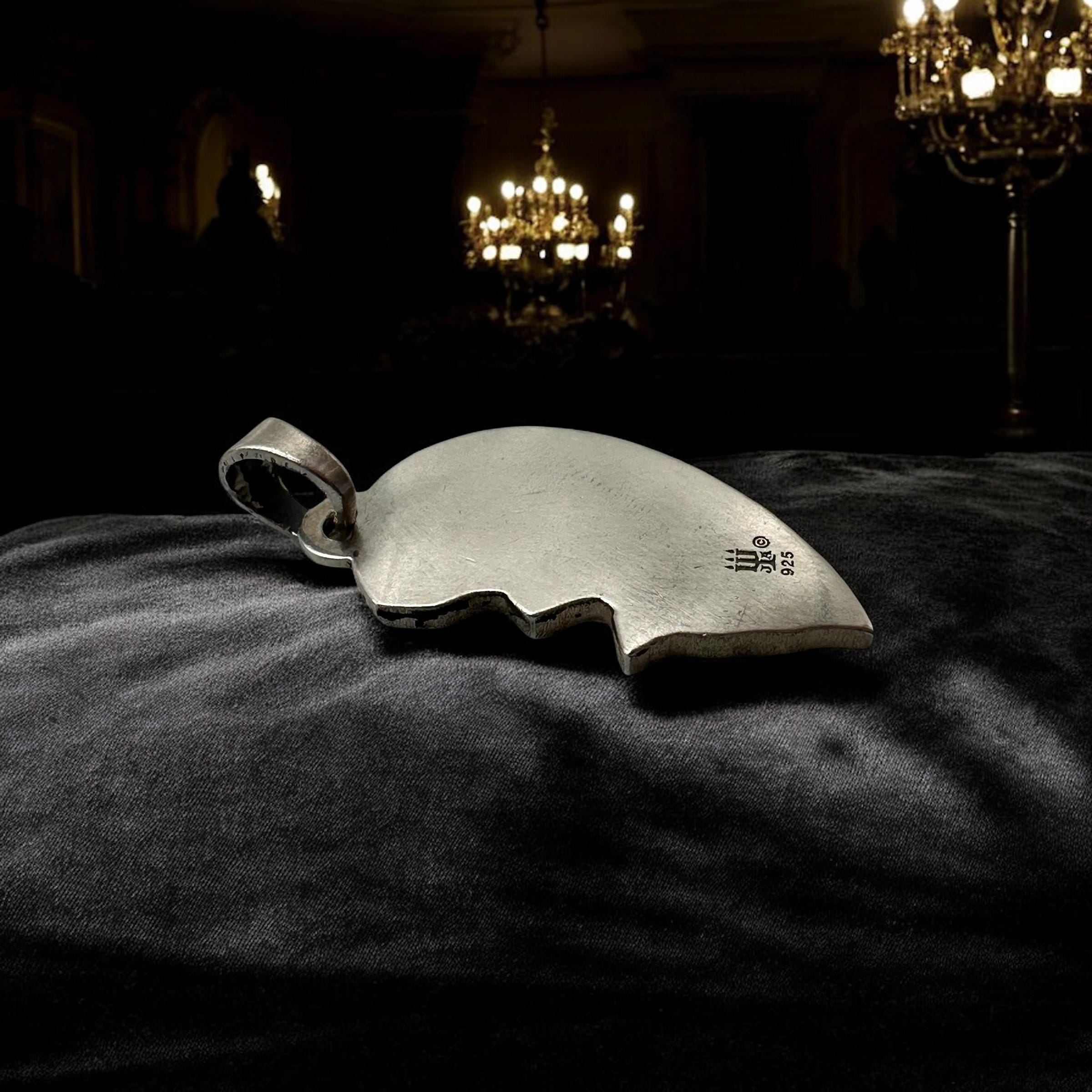 Retired James Avery Sterling Silver Broken Heart Pendant, Christian Jewelry