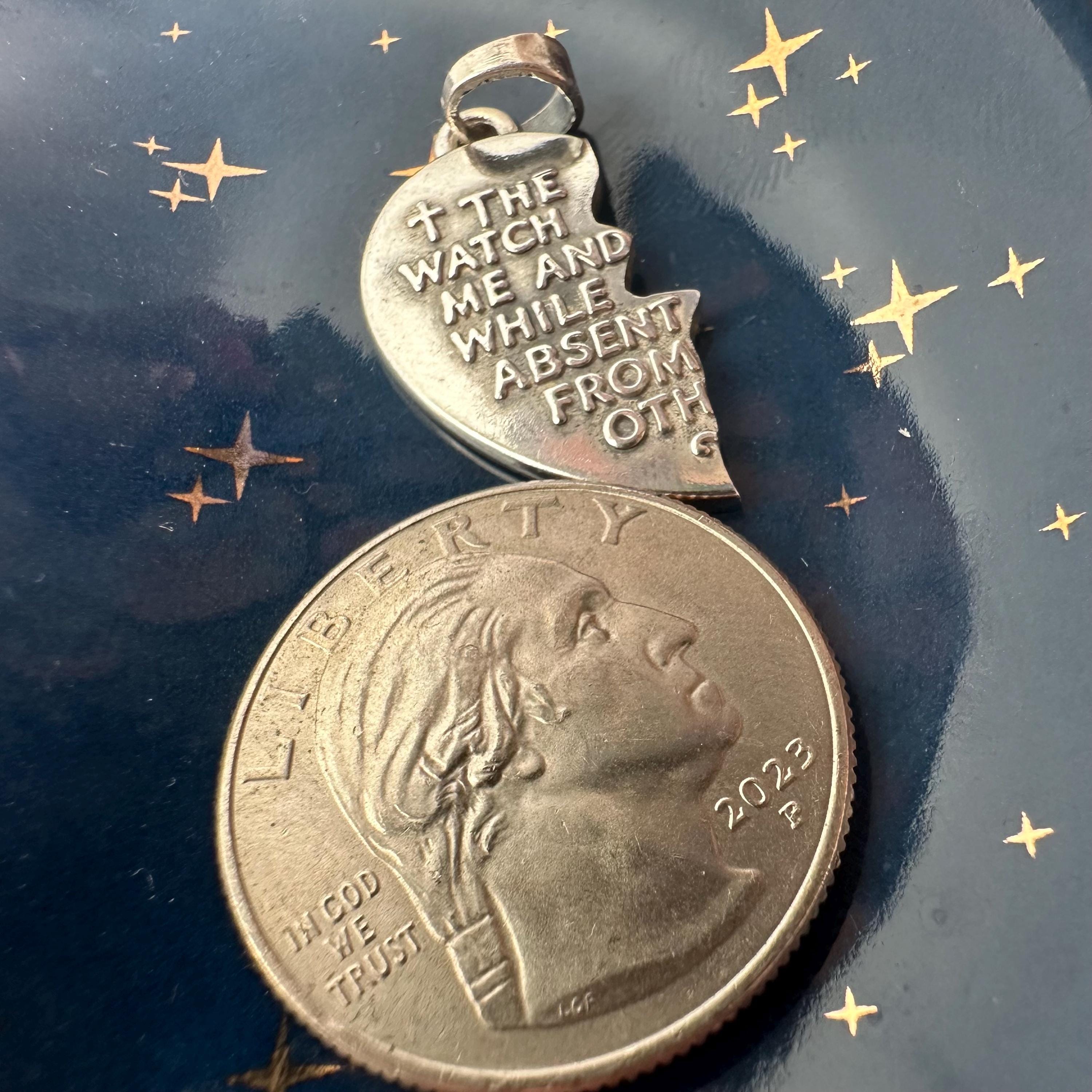 Retired James Avery Sterling Silver Broken Heart Pendant, Christian Jewelry