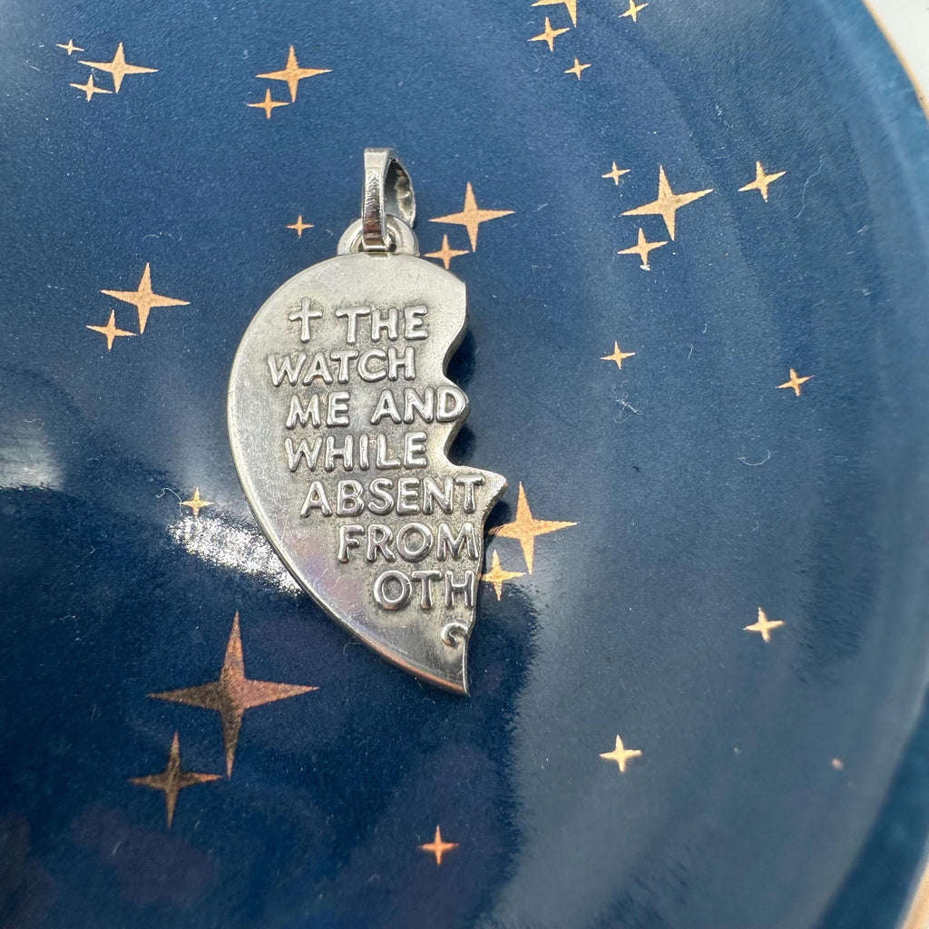 Retired James Avery Sterling Silver Broken Heart Pendant, Christian Jewelry