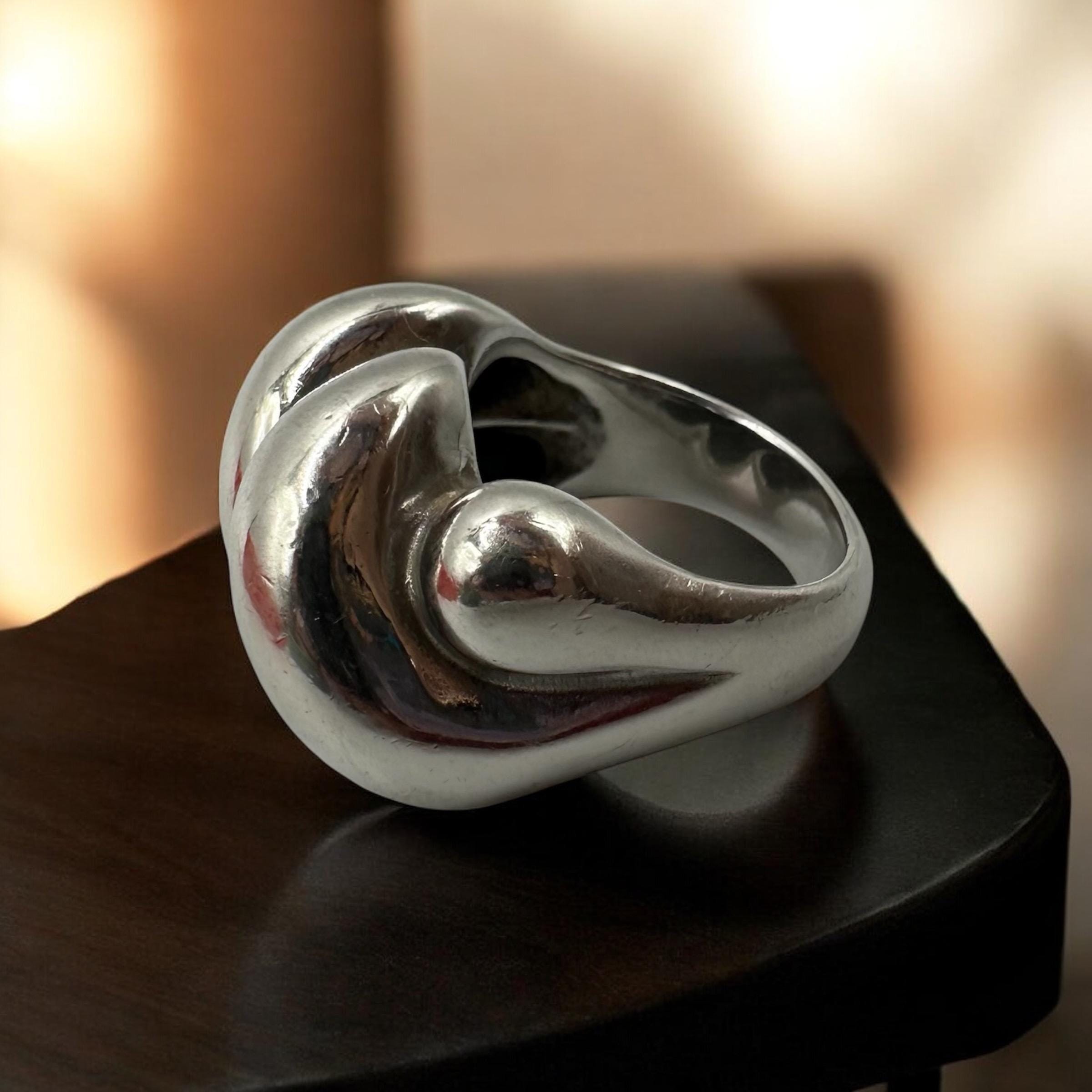 RETIRED James Avery Sisterhood Sterling Silver Ring - Size 6.5