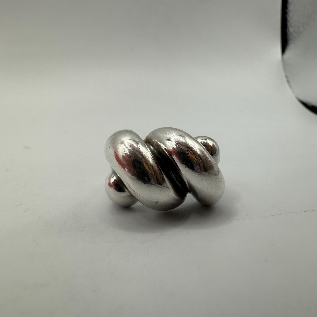 RETIRED James Avery Sisterhood Sterling Silver Ring - Size 6.5