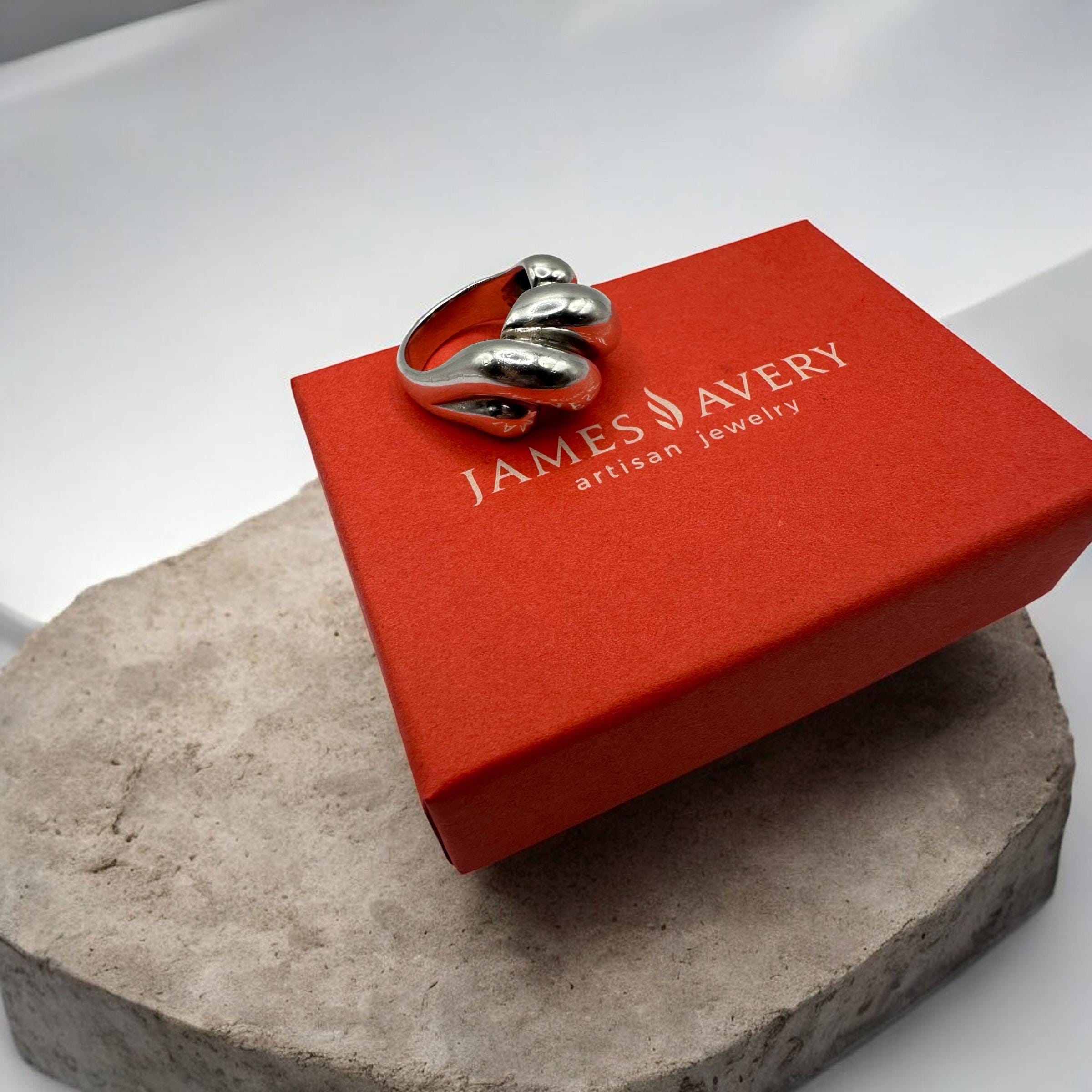 RETIRED James Avery Sisterhood Sterling Silver Ring - Size 6.5