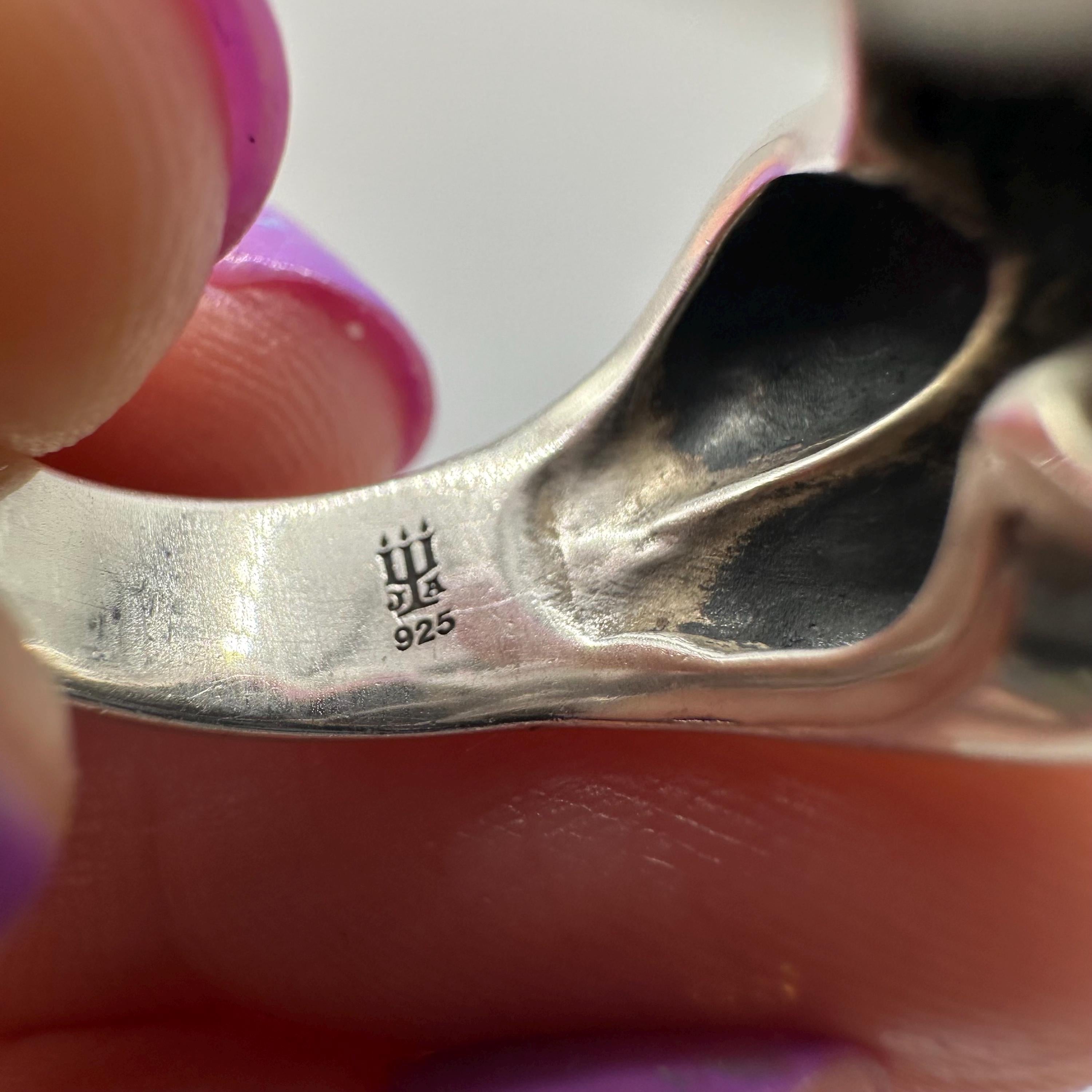 RETIRED James Avery Sisterhood Sterling Silver Ring - Size 6.5
