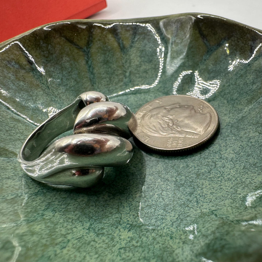 RETIRED James Avery Sisterhood Sterling Silver Ring - Size 6.5