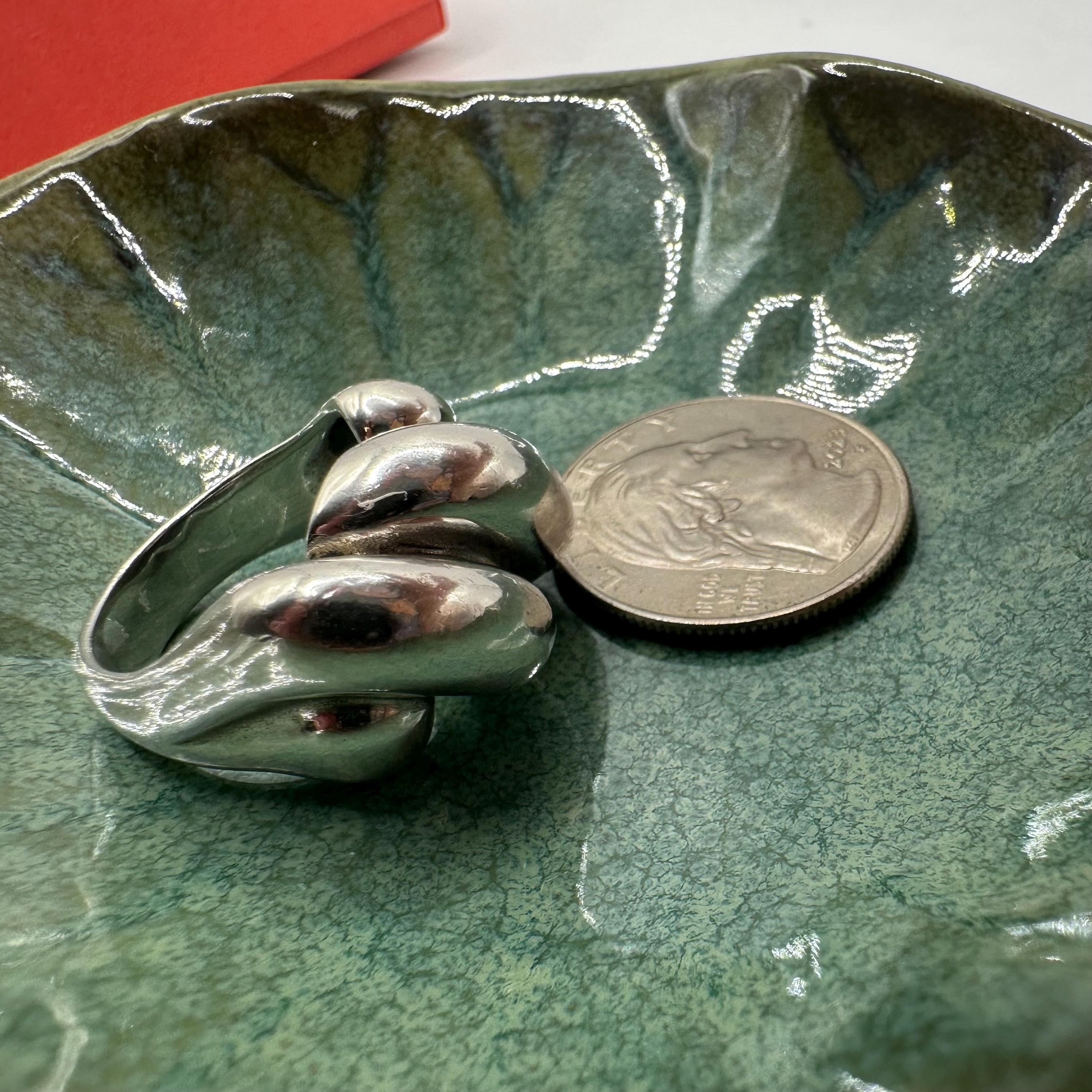 RETIRED James Avery Sisterhood Sterling Silver Ring - Size 6.5