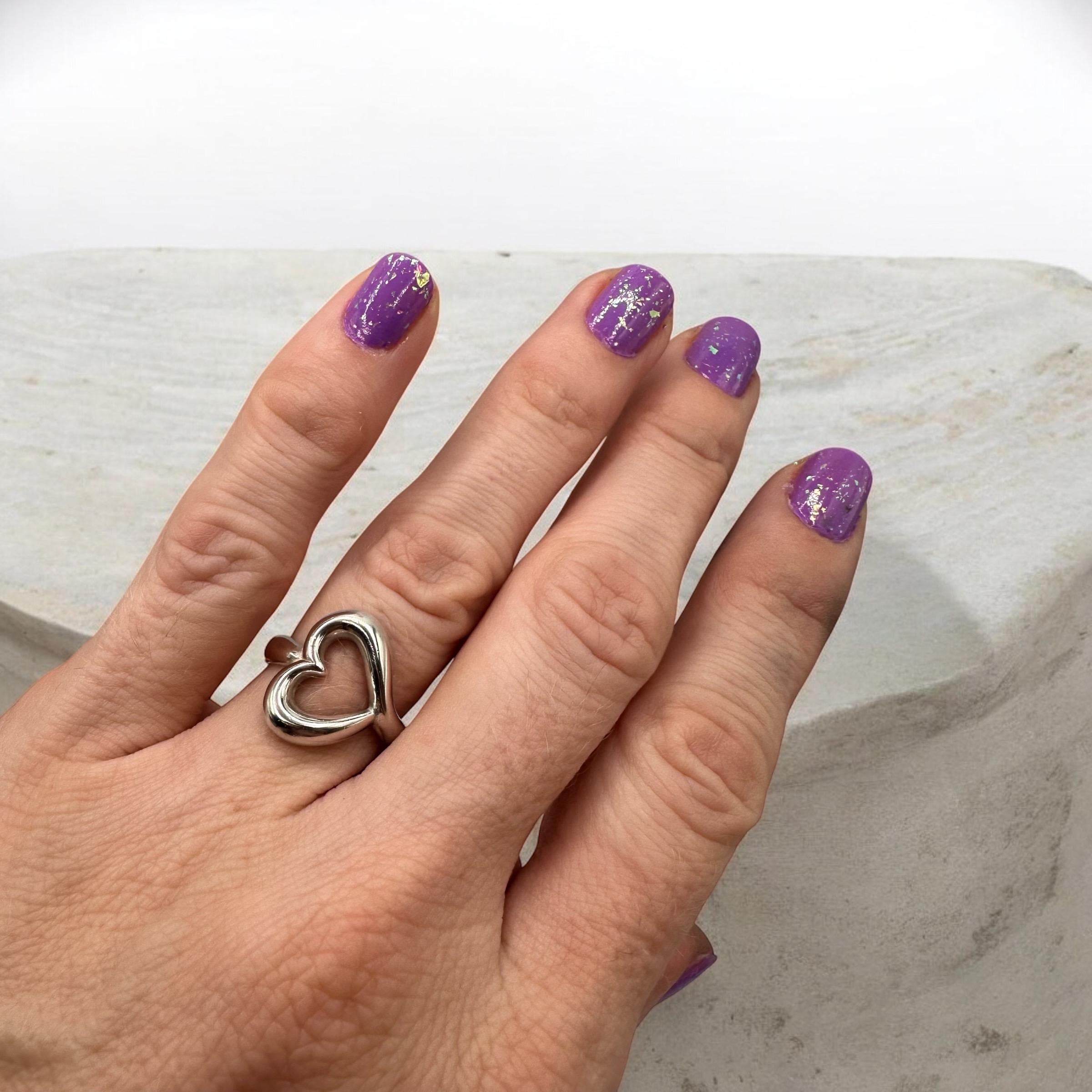 RETIRED James Avery Abounding Heart Sterling Silver Ring - Size 6.75