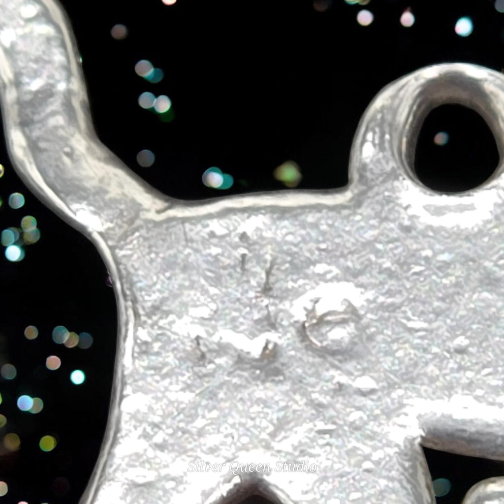 Retired James Avery 925 Sterling Silver Walking Cat Silhouette 2D Charm Pendant