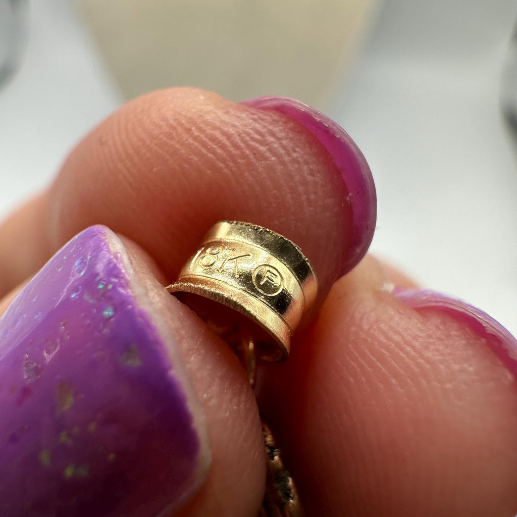 Solid 18k Gold Constantine Dynasty Coin Necklace Pendant, Ancient-Style Roman