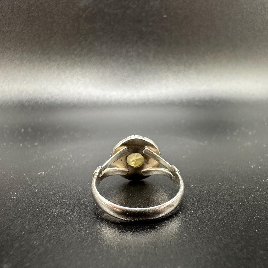 Sterling Silver Labradorite Ring, Size 6.75