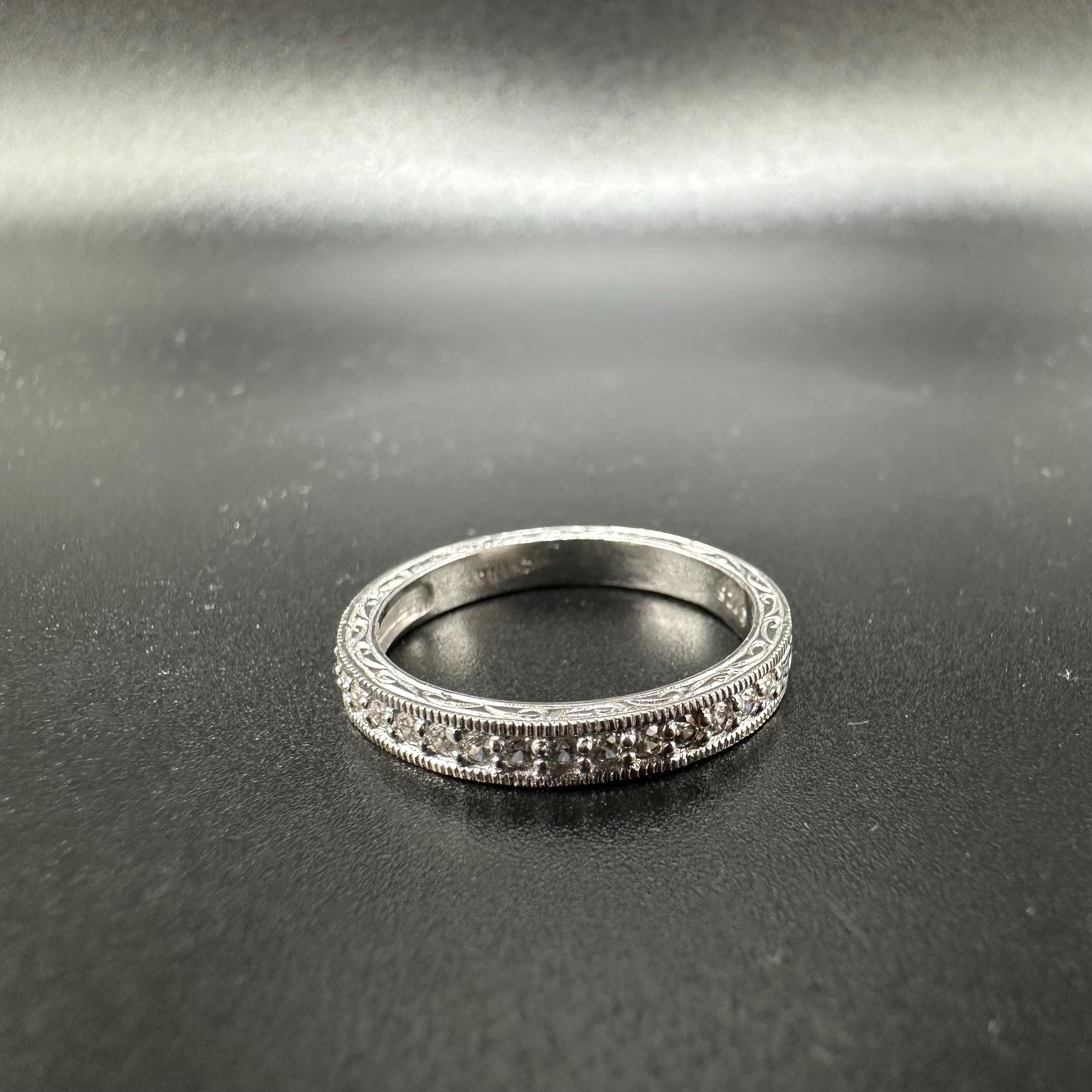 Sterling Silver Eternity Band with Gemstones – Size 5