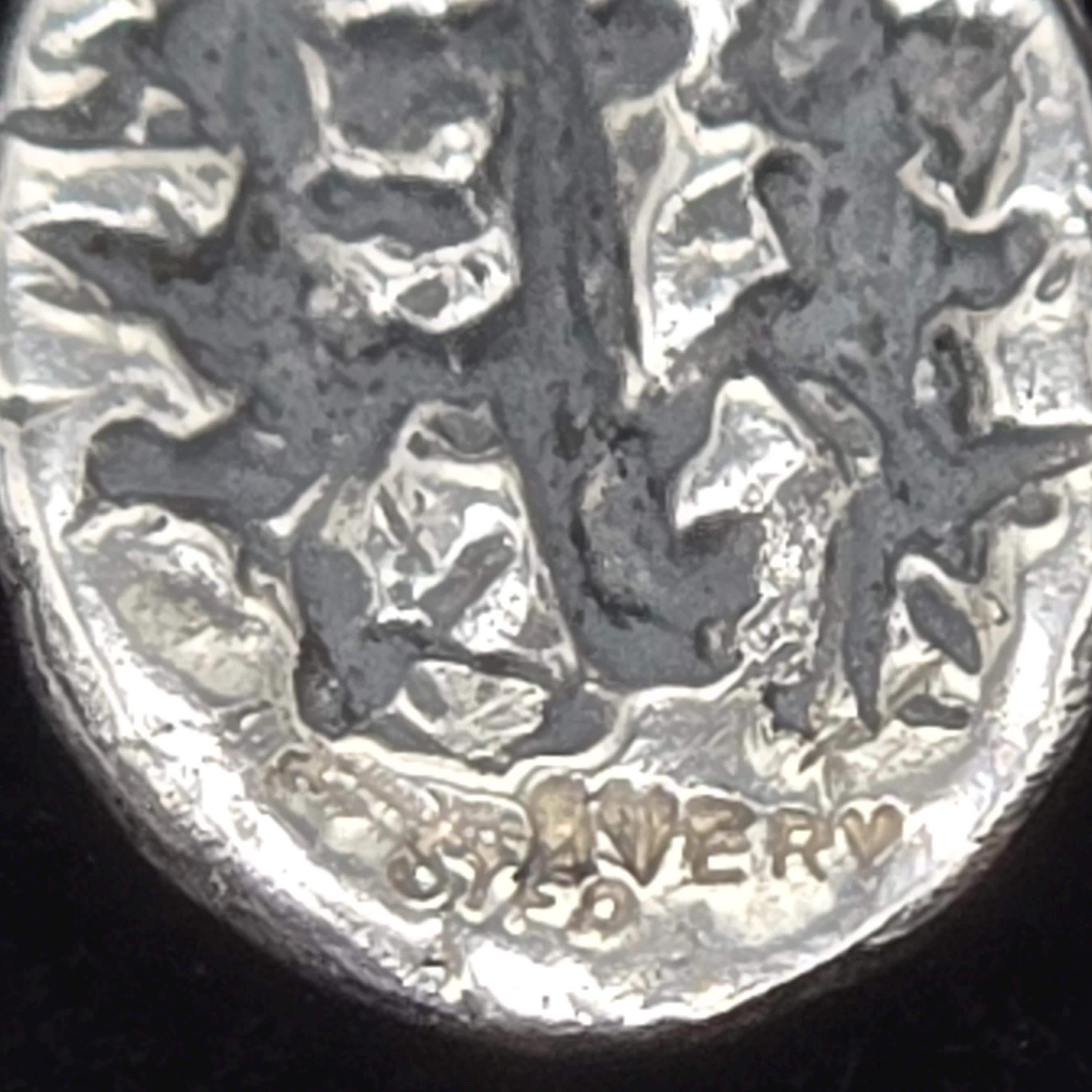 Retired James Avery 925 Sterling Silver Pecan Nut Charm - UNCUT loop