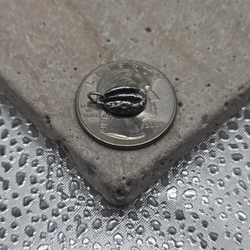 Retired James Avery 925 Sterling Silver Pecan Nut Charm - UNCUT loop