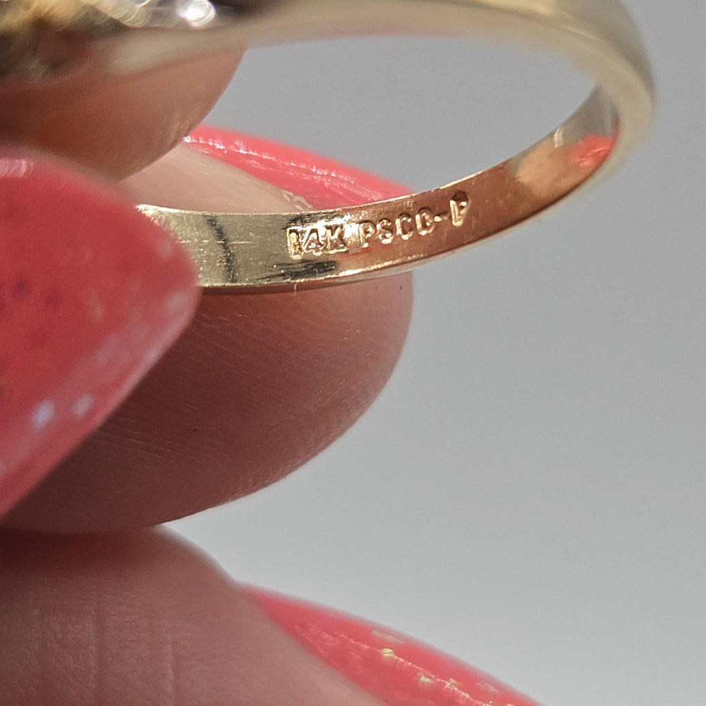 Vintage 14K Gold Diamond Ring Size 6
