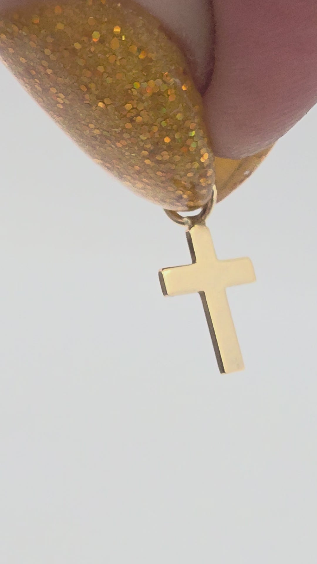 Vintage Van Dell Solid 14K Gold Religious Cross Faith Charm Pendant
