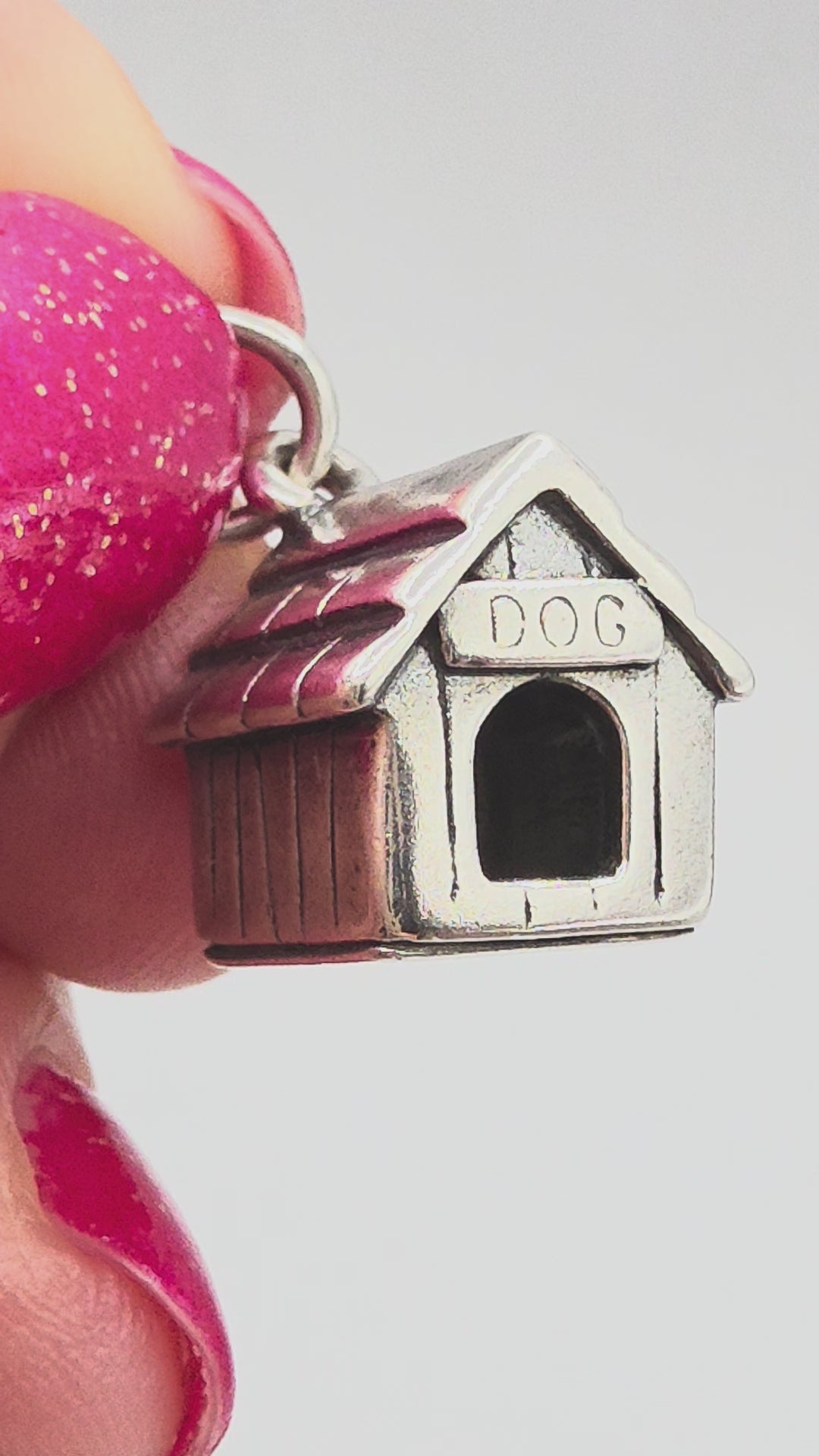 James Avery Sterling Silver 3D Dog House Doghouse Charm - RETIRED HTF UNCUT