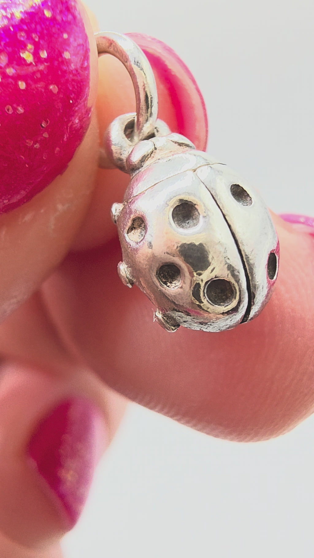 James Avery Sterling Silver Tiny Ladybug Insect Charm
