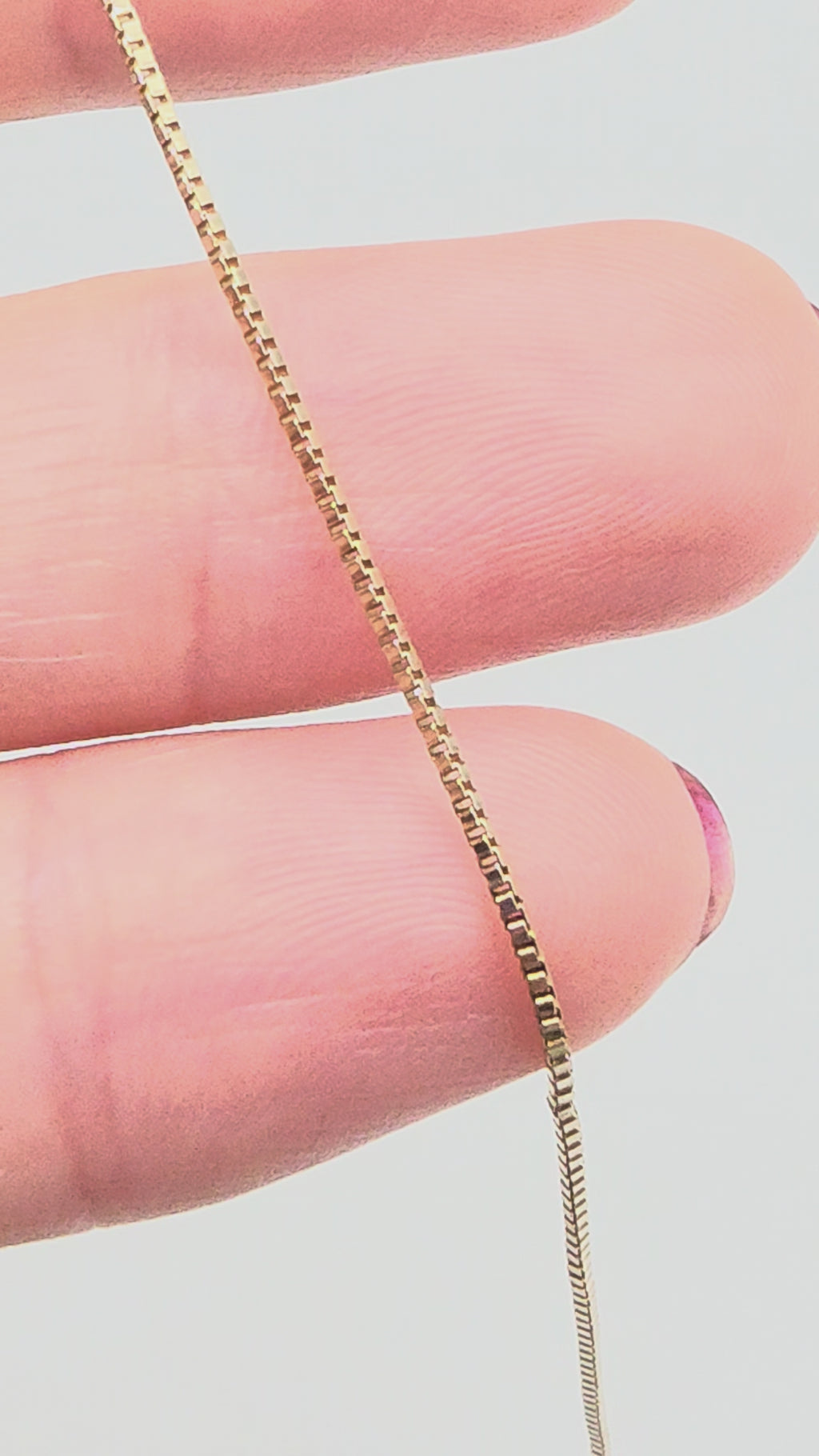 Solid 14K Yellow Gold Boxchain Bracelet Italy– 7.5 Inches