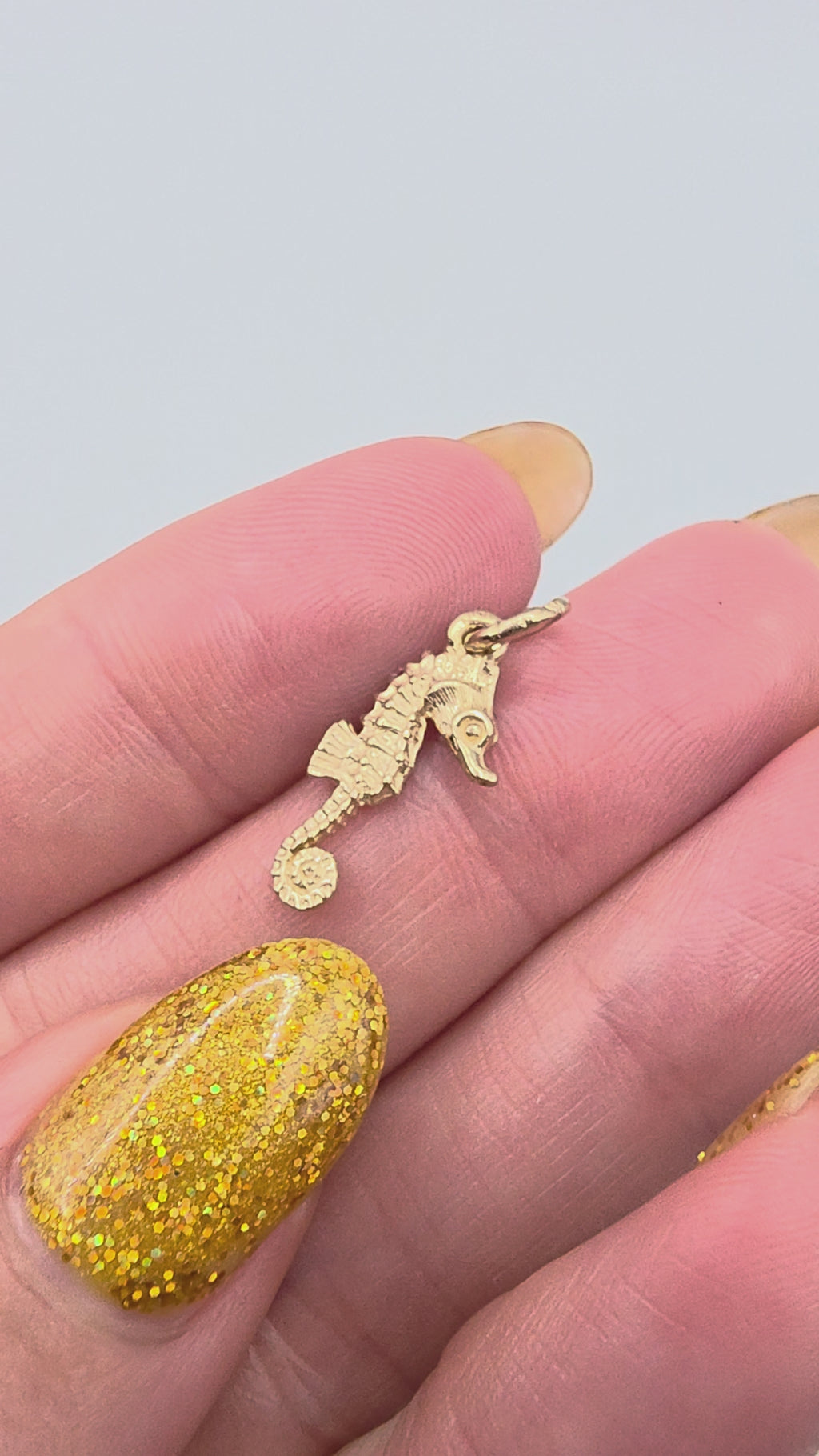 HTF Retired James Avery Solid 14K Gold Seahorse Charm Pendant Rare Holy Grail