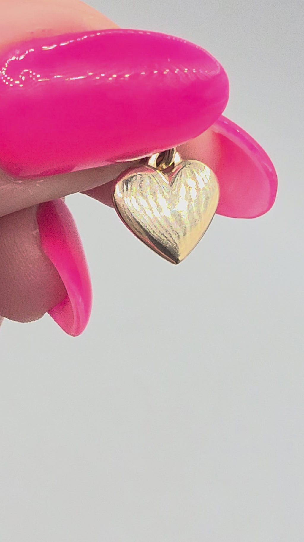 James Avery Solid 14K Yellow Gold Heart Charm Pendant