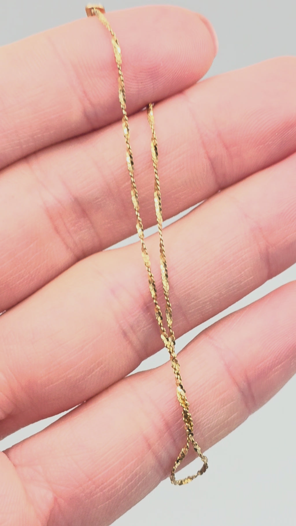 Solid 14K Yellow Gold S Link Bracelet 7 Inches