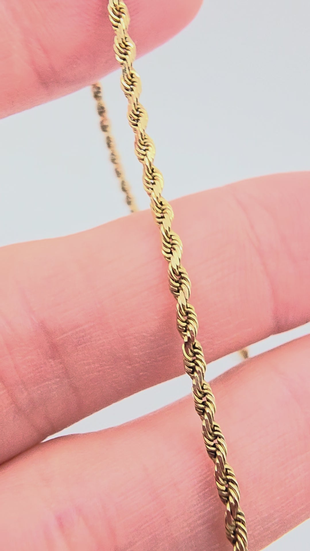 Vintage OroAmerica Solid 14K Yellow Gold Twisted Rope Chain Bracelet with Box Clasp and Safety Latch Video